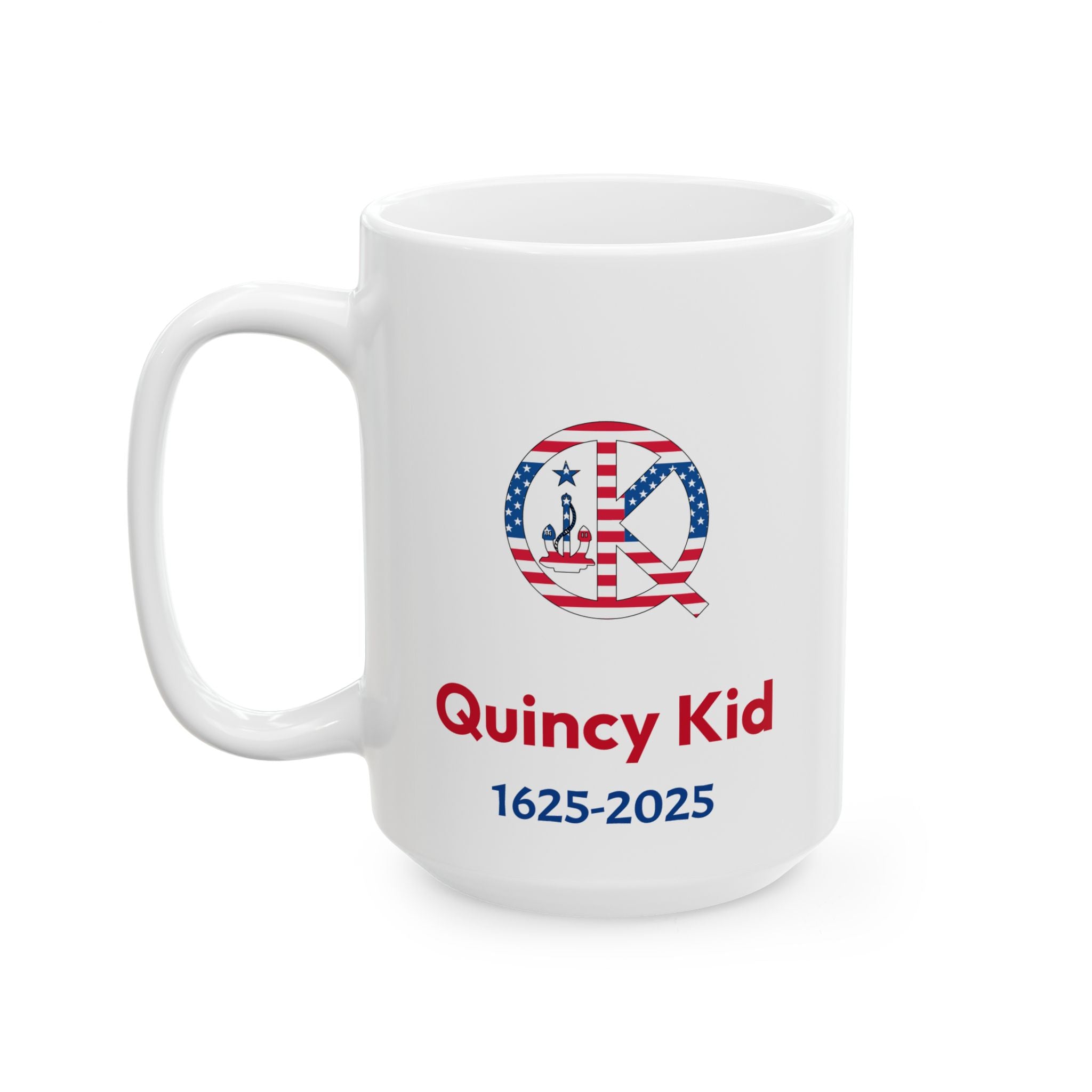 Quincy Kid Red, White and Blue Mug