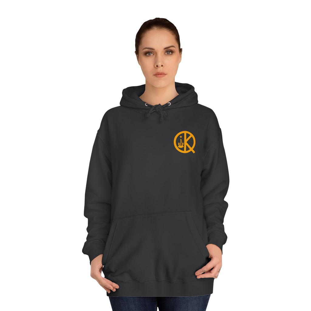 Quincy Kid- Black and Gold Emblem Hoodie