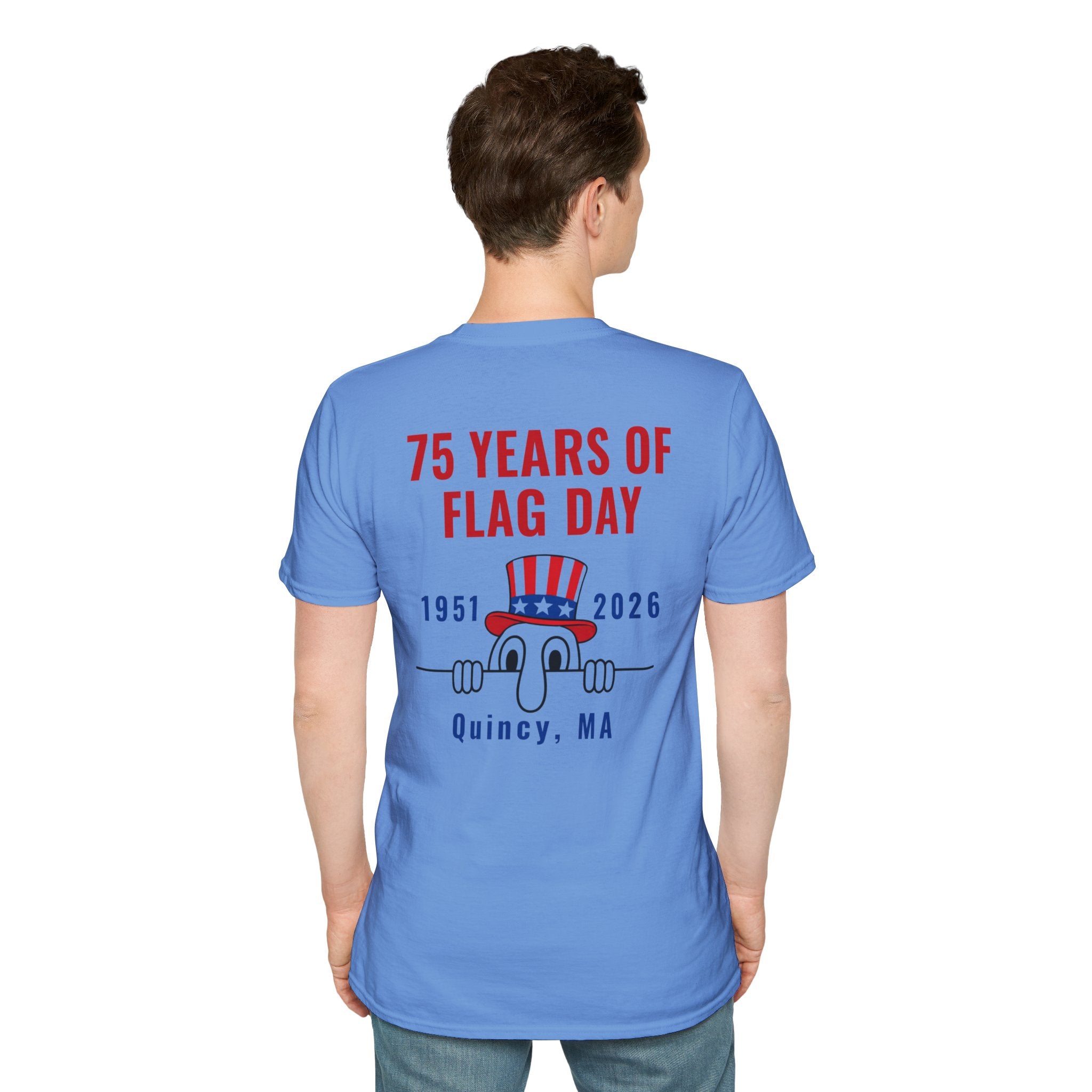 Kilroy Was Here Flag Day T-Shirt — Quincy 75th Anniversary