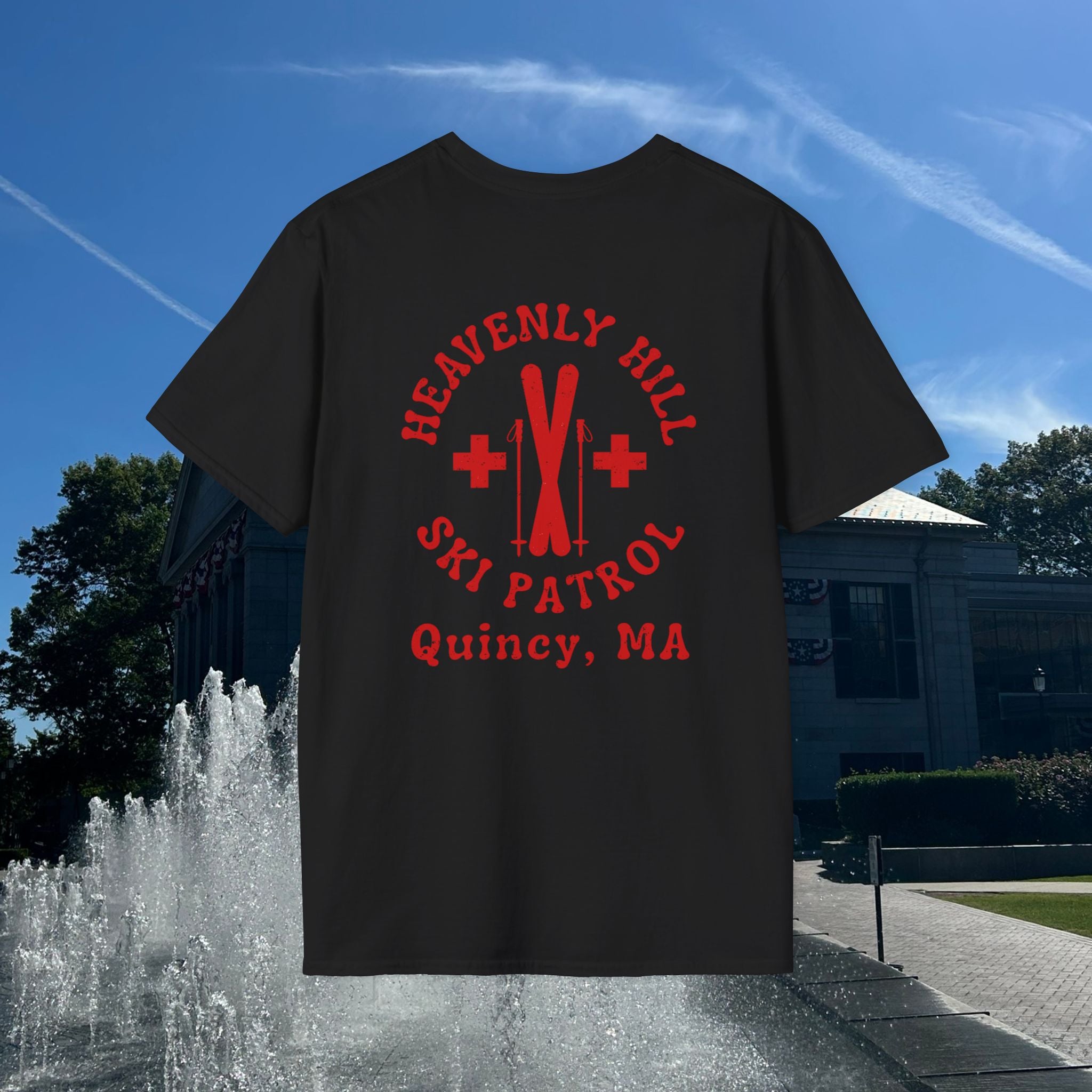Distressed Heavenly Hill Ski Patrol T-shirt