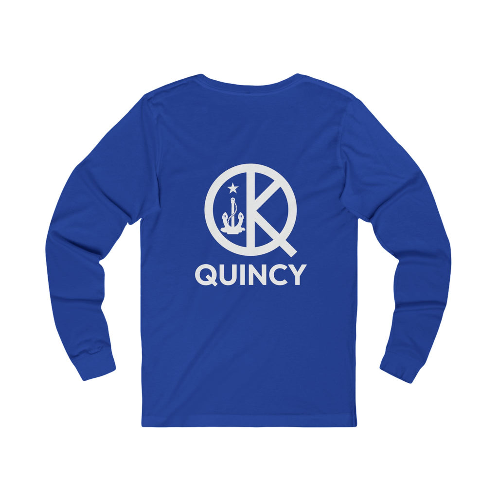 Quincy- Blue and White Longsleeve