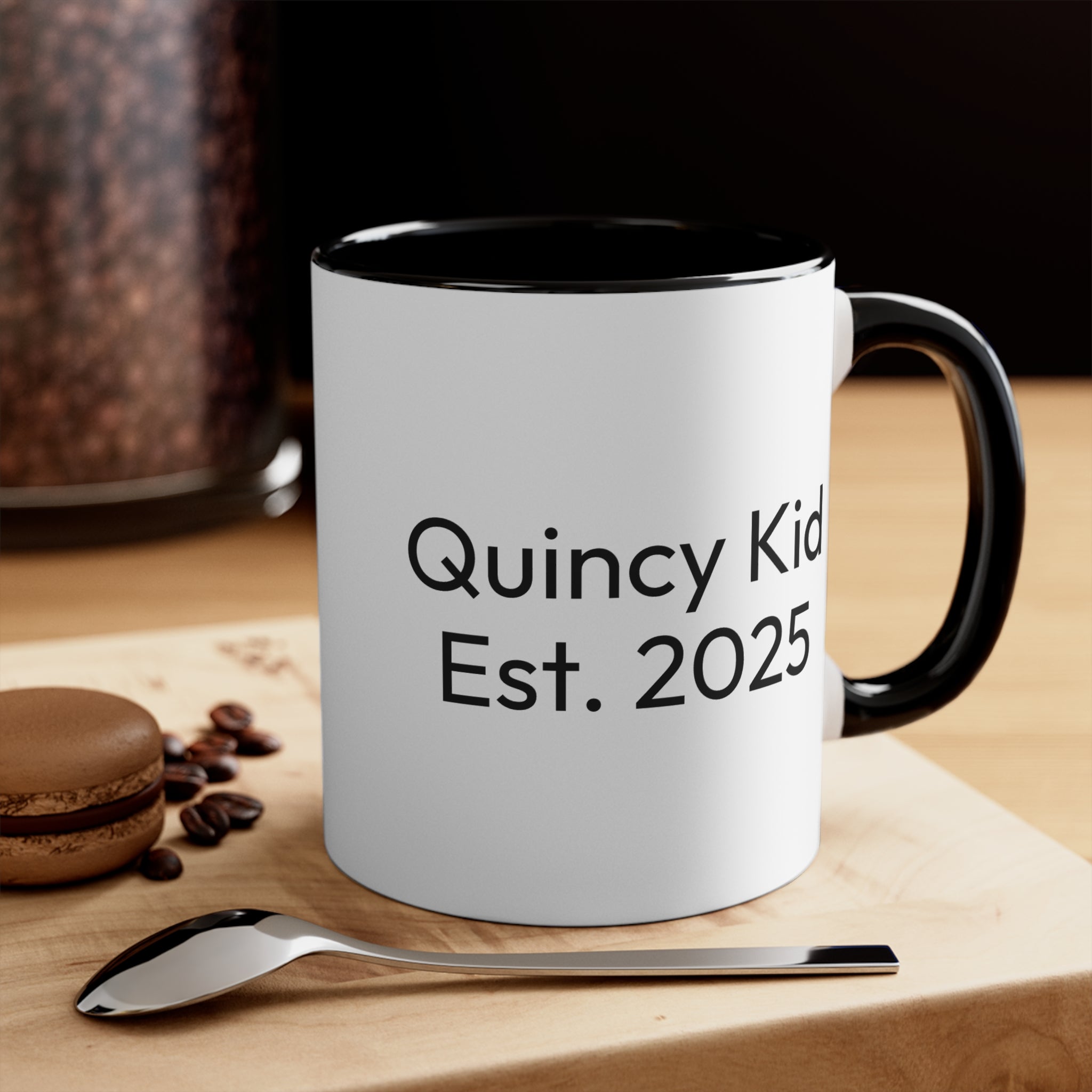 Quincy Kid Mug- Black Logo