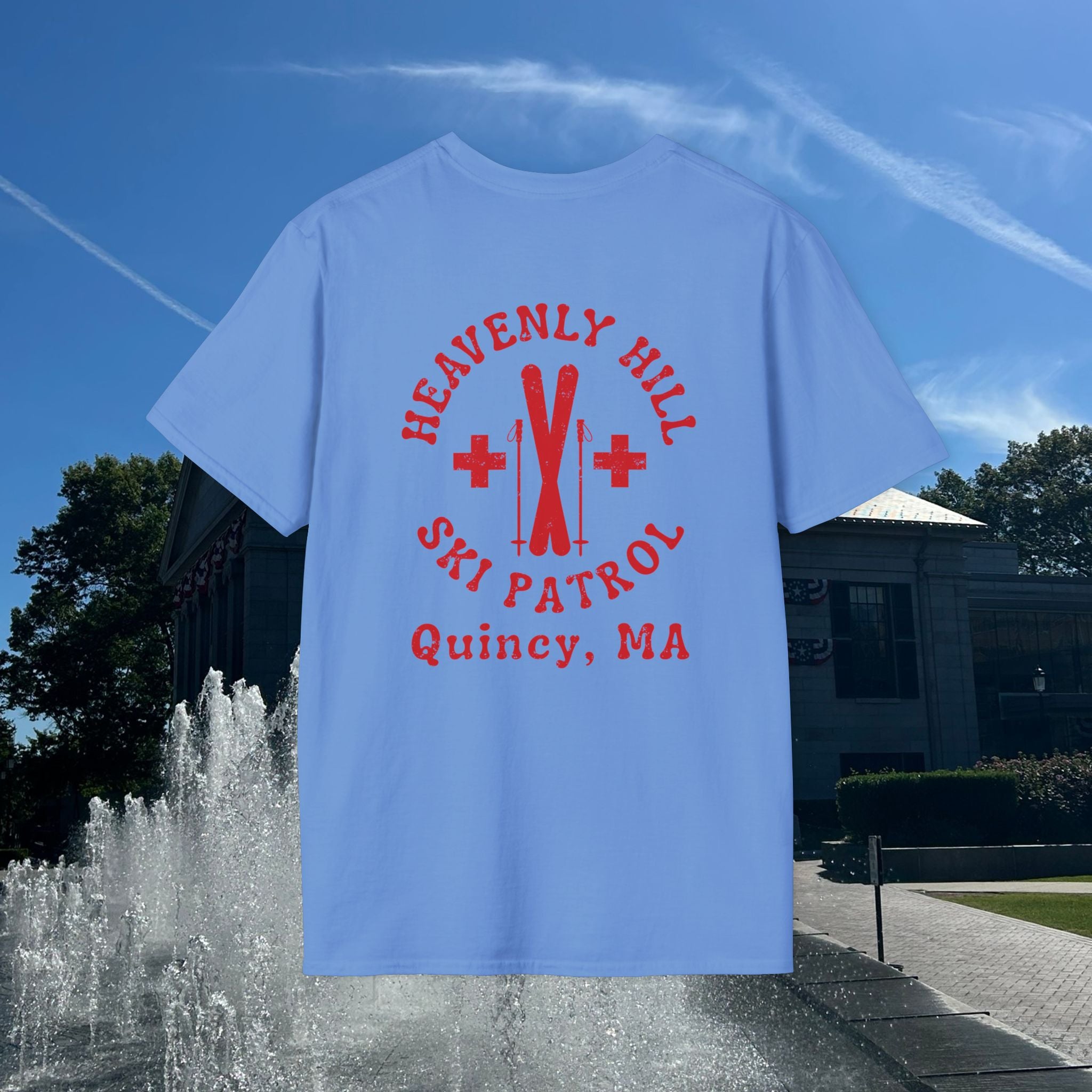 Distressed Heavenly Hill Ski Patrol T-shirt