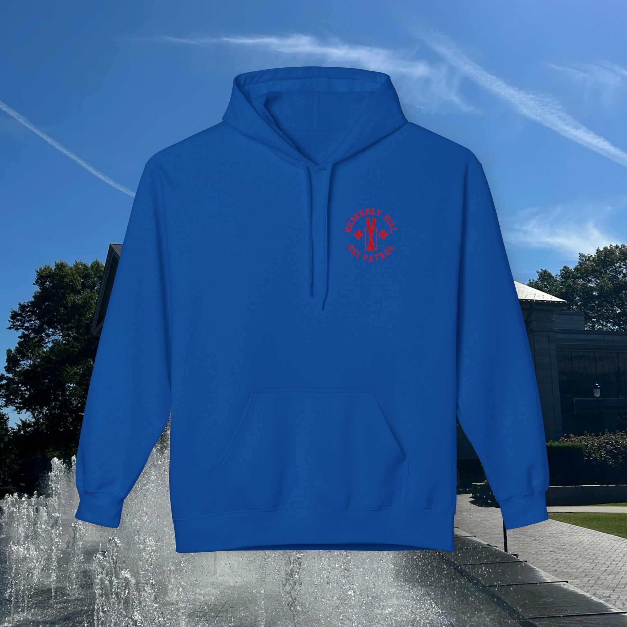 Distressed Heavenly Hill Ski Patrol Softstyle Hoodie