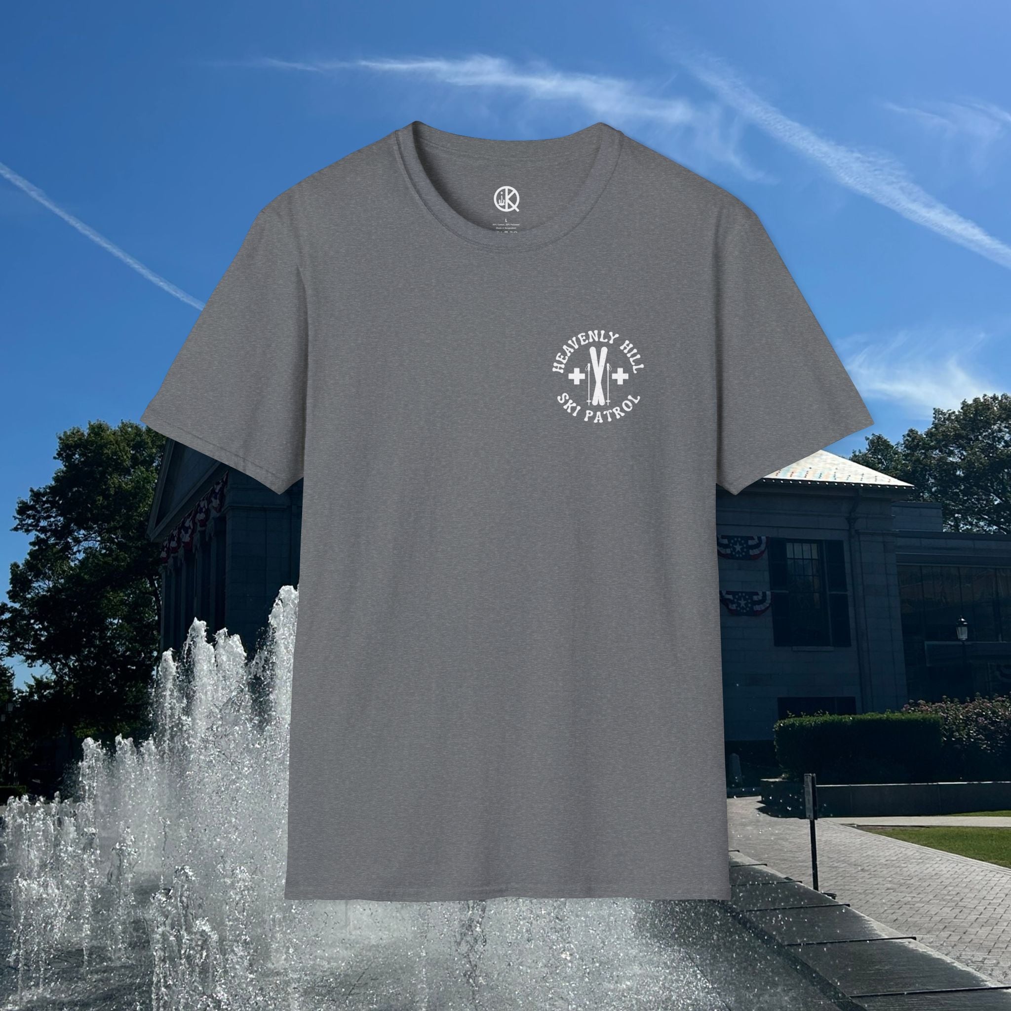 Distressed Heavenly Hill Ski Patrol T-shirt