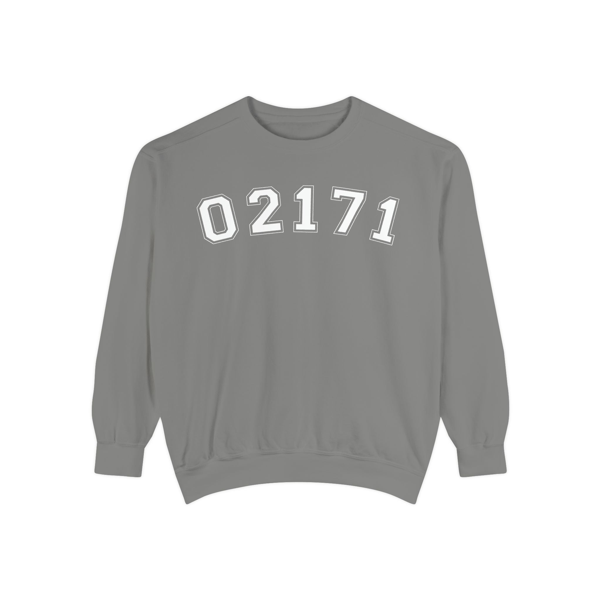 02171- Quincy Zip Code Sweatshirt White Text