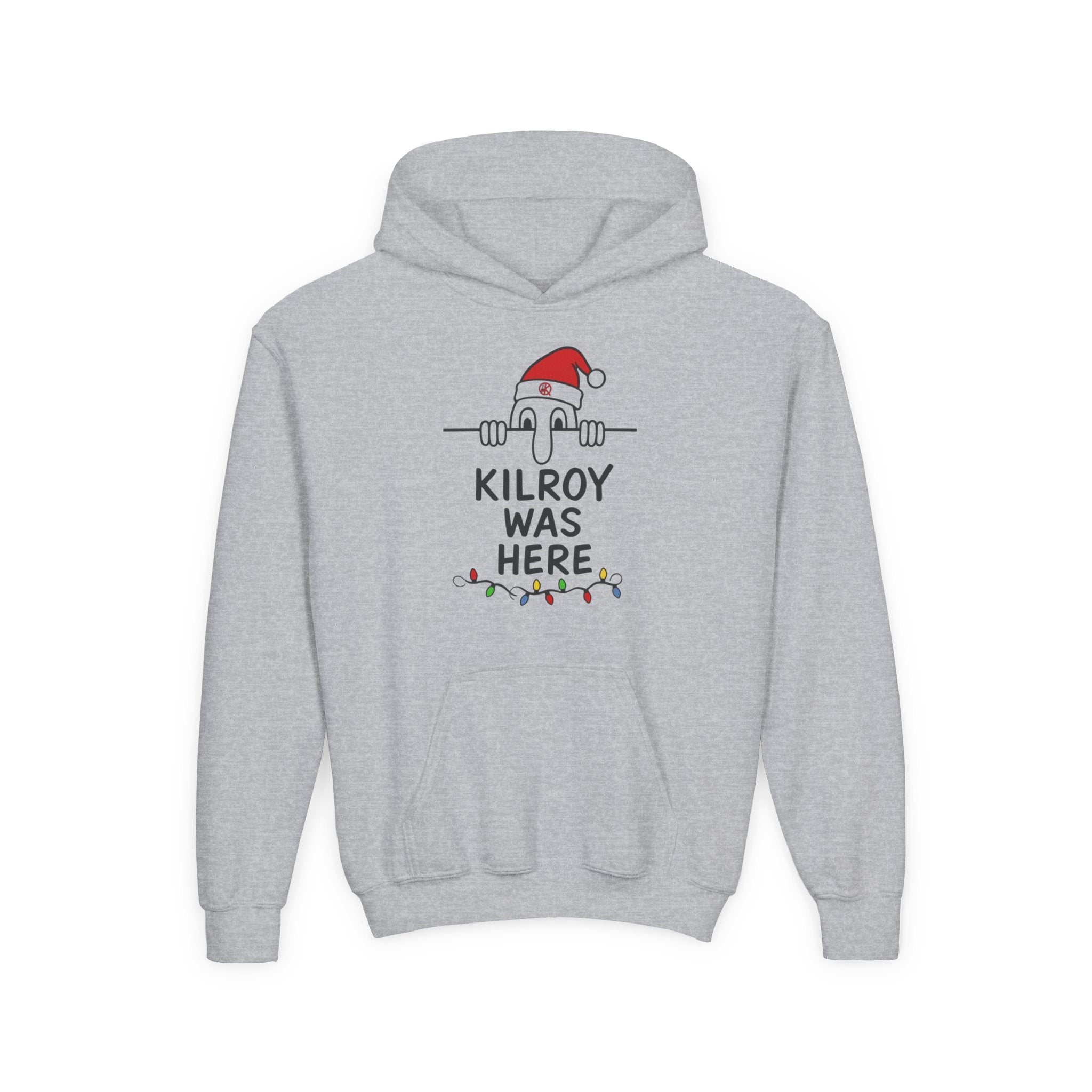 Kilroy Was Here Youth Holiday Hoodie- Front