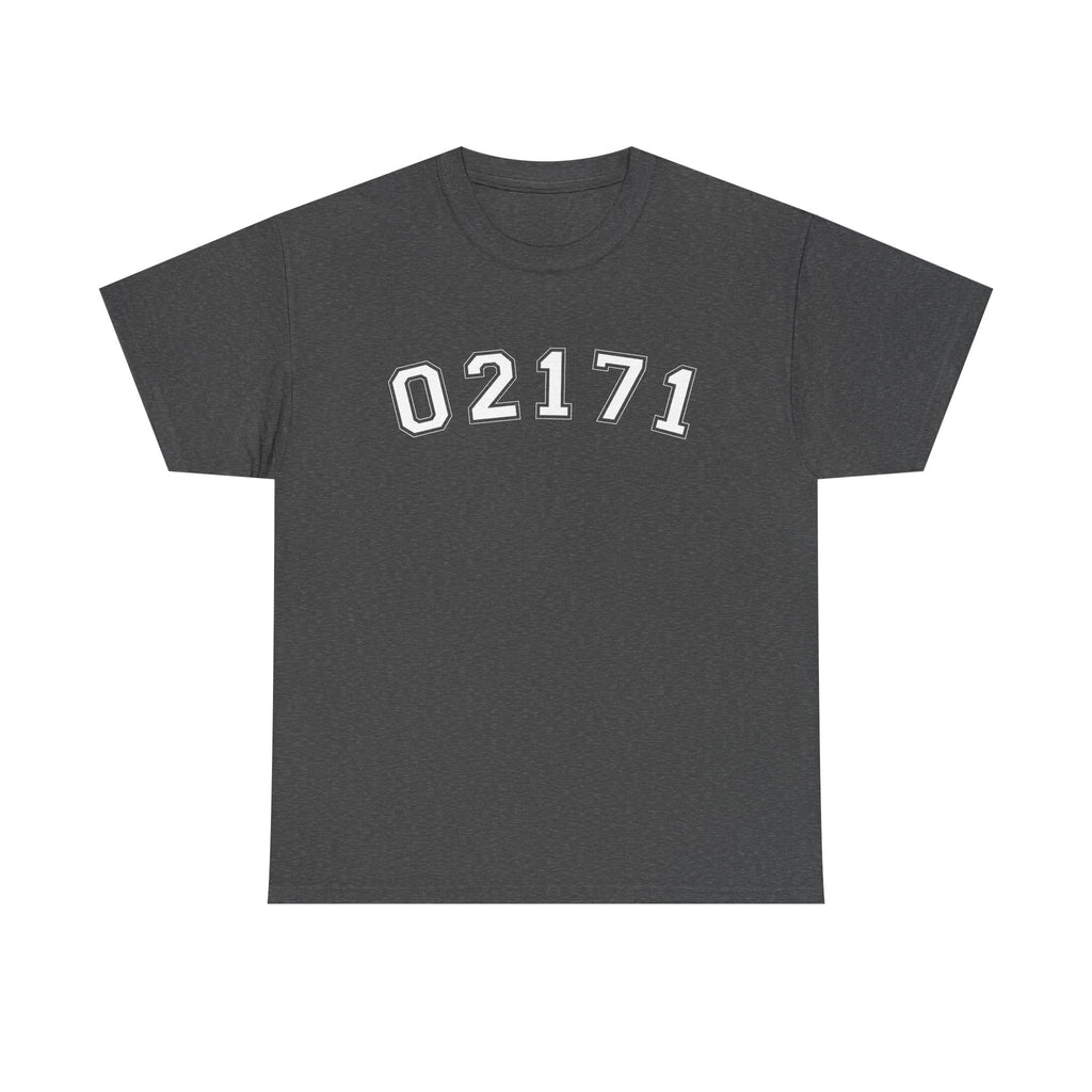 02171- Quincy Zip Code T-shirt White Text