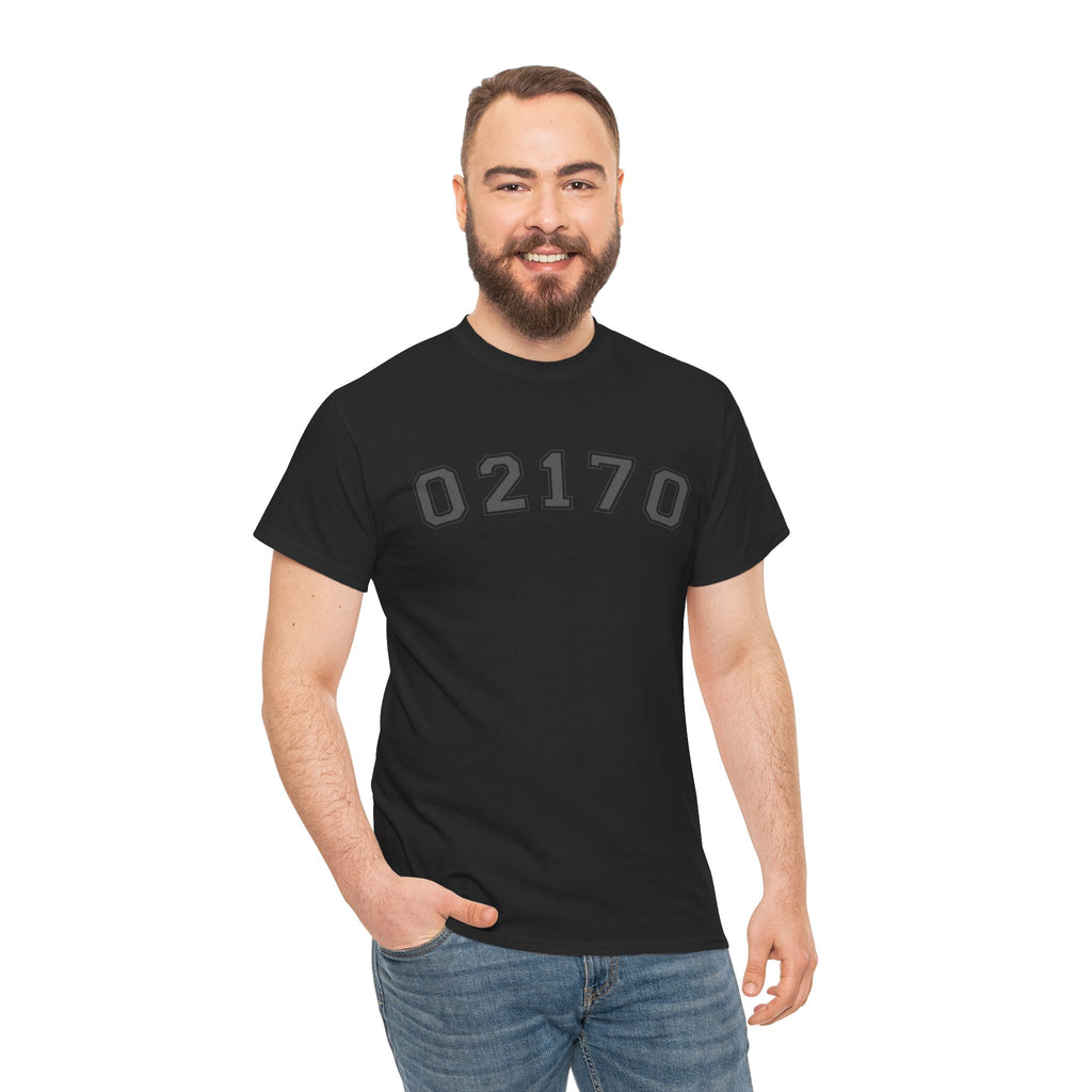 02170- Quincy Zip Code T-shirt Grey Text