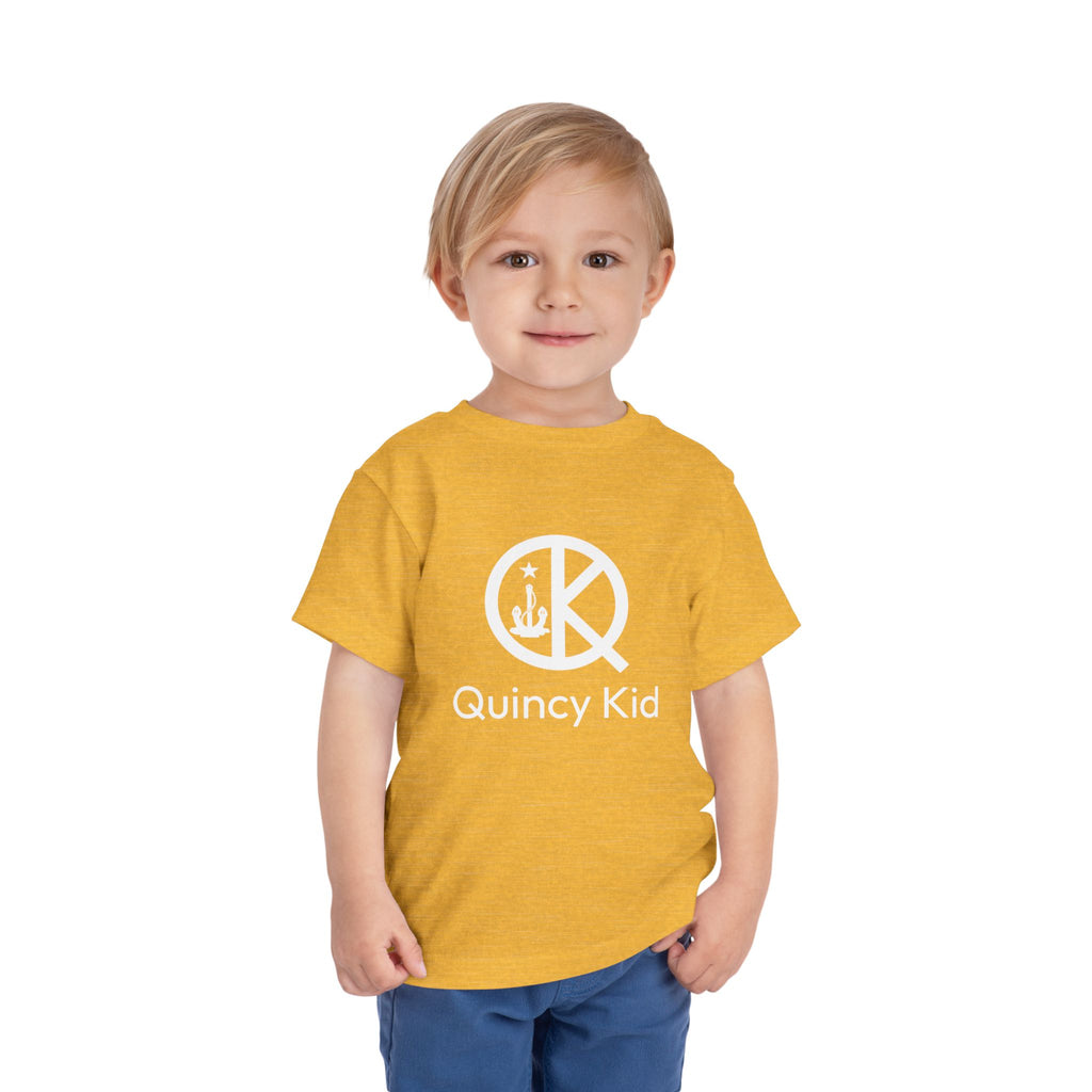 Quincy Kid Toddler T-shirt White Text