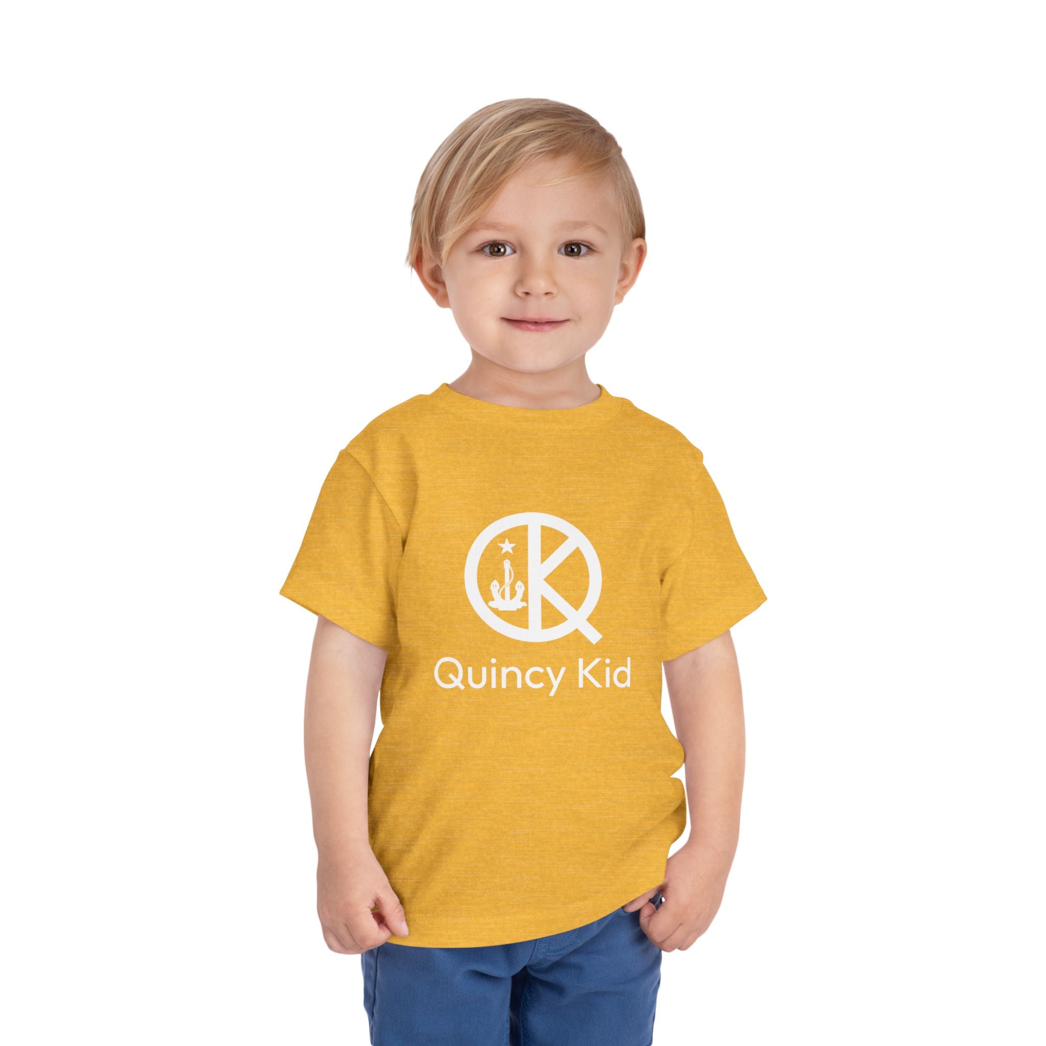 Quincy Kid Toddler T-shirt White Text