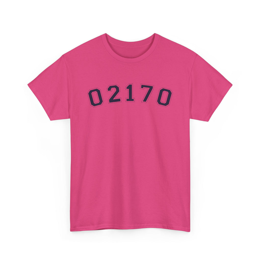 02170- Quincy Zip Code T-shirt Navy Text