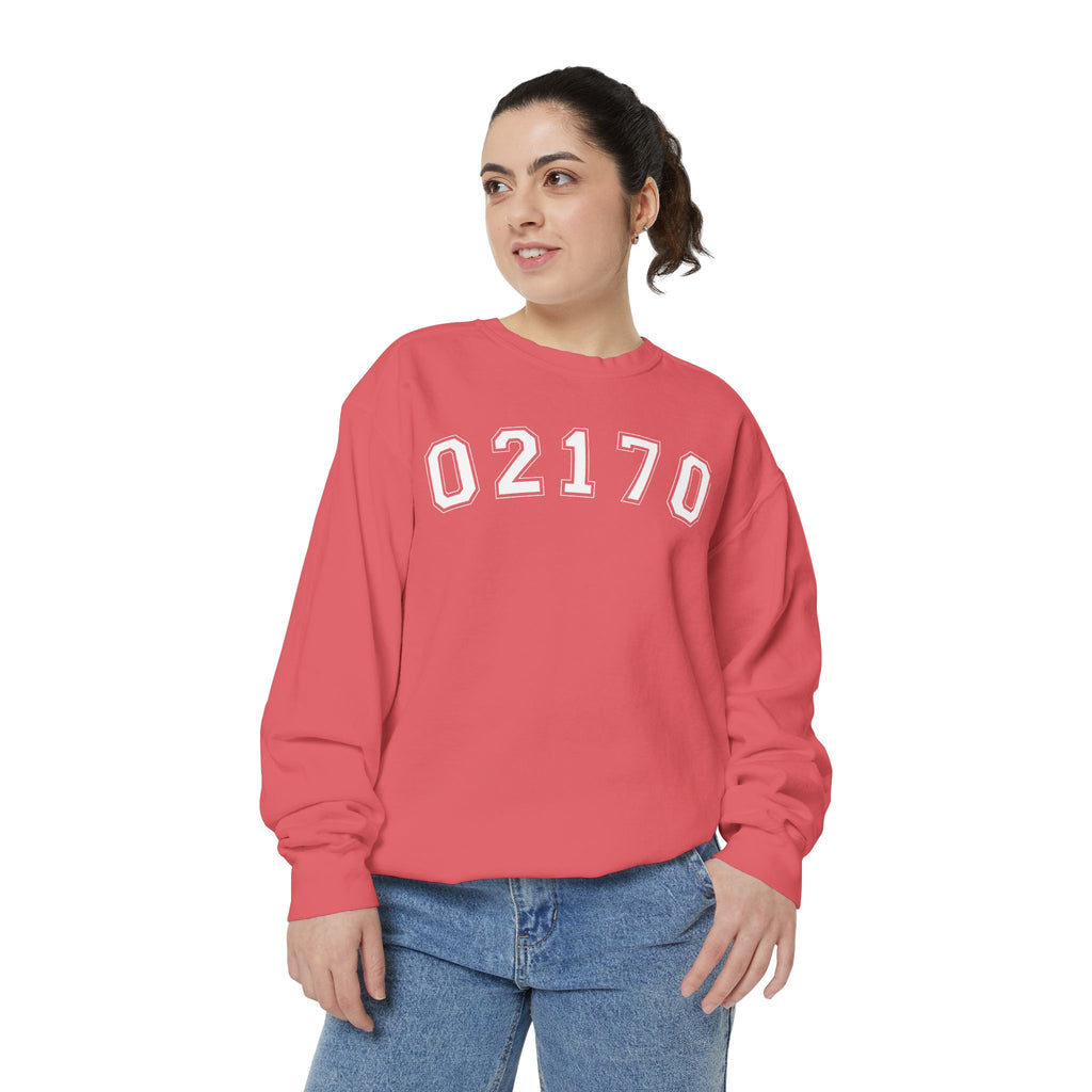 02170- Quincy Zip Code Sweatshirt White Text