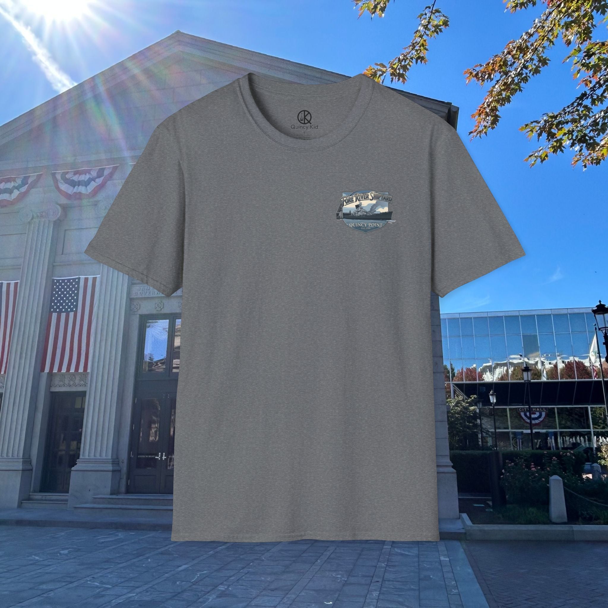 USS Massachusetts Fore River Shipyard T-Shirt