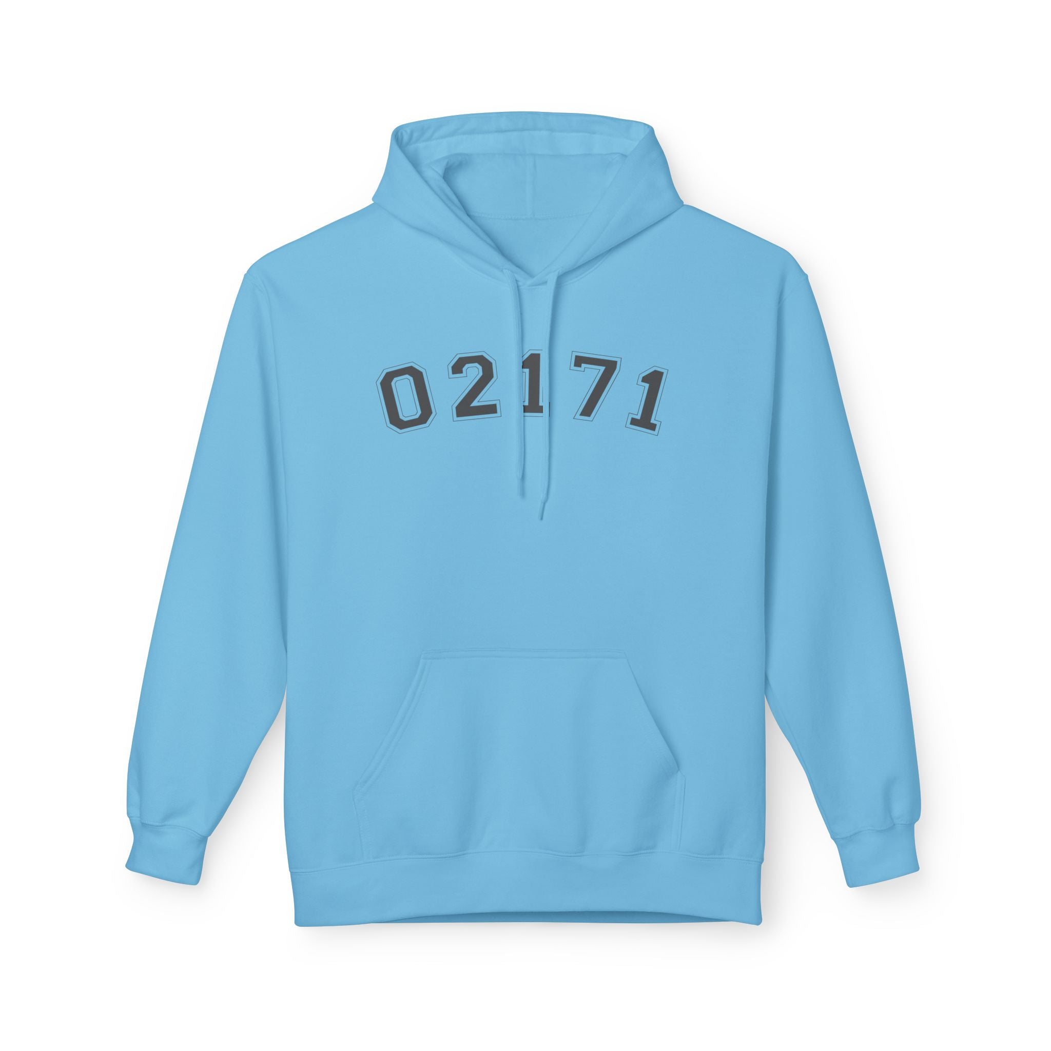 02171- Quincy Zip Code Sweatshirt Grey Text