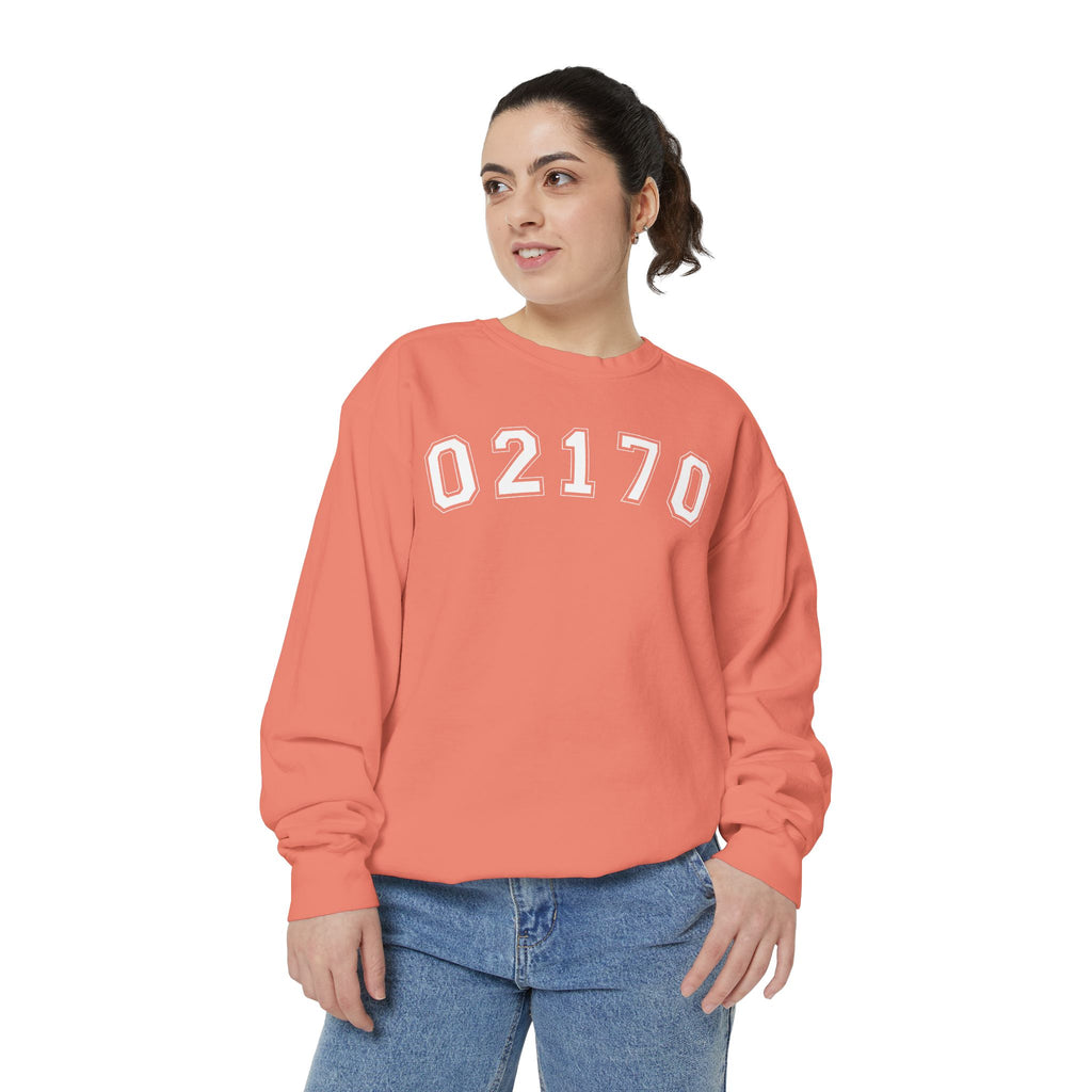 02170- Quincy Zip Code Sweatshirt White Text