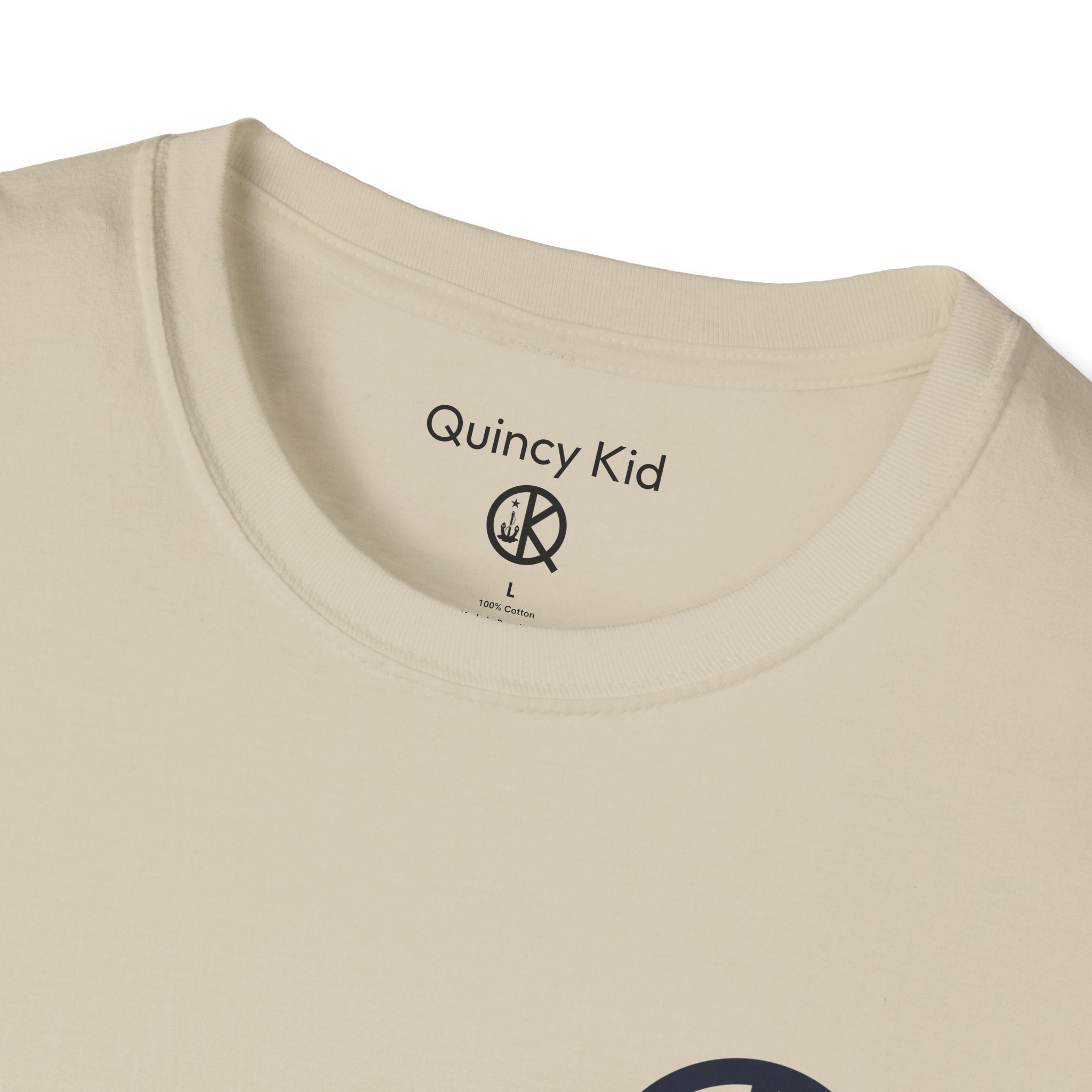 Quincy Kid Emblem T-Shirt- Navy