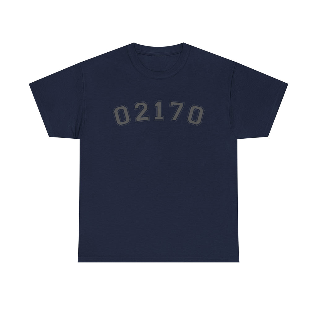 02170- Quincy Zip Code T-shirt Grey Text
