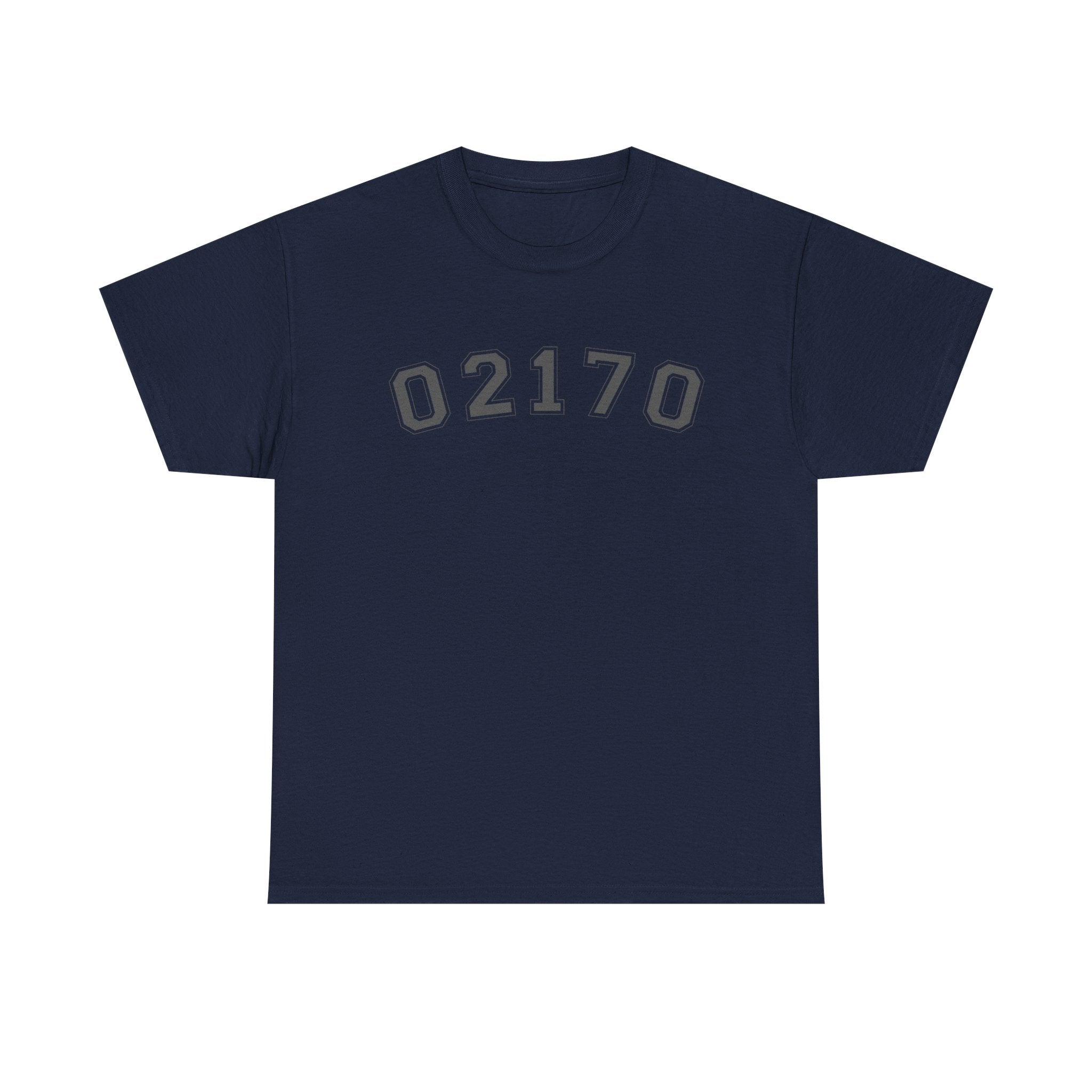 02170- Quincy Zip Code T-shirt Grey Text
