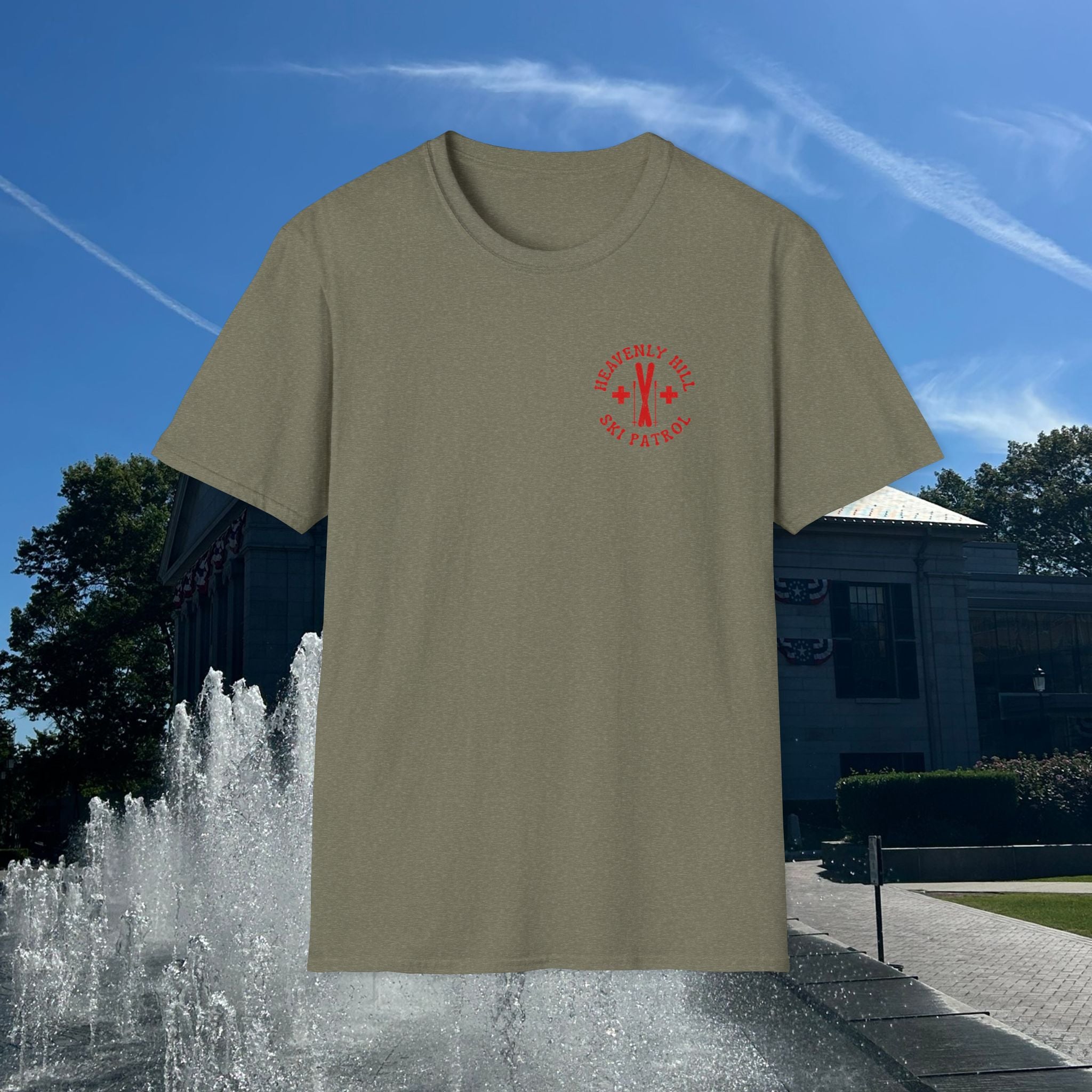 Distressed Heavenly Hill Ski Patrol T-shirt