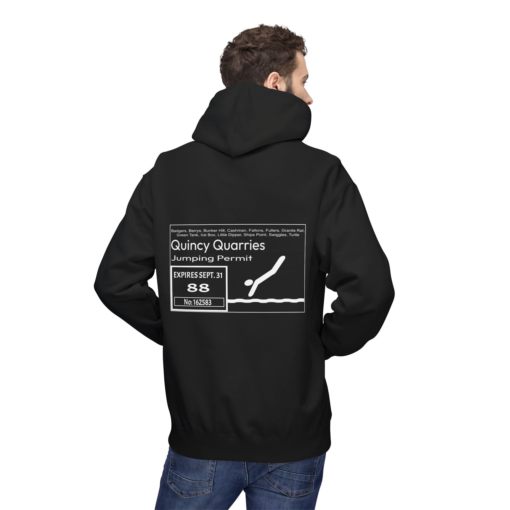 Quincy Quarries Permit Softstyle Hoodie
