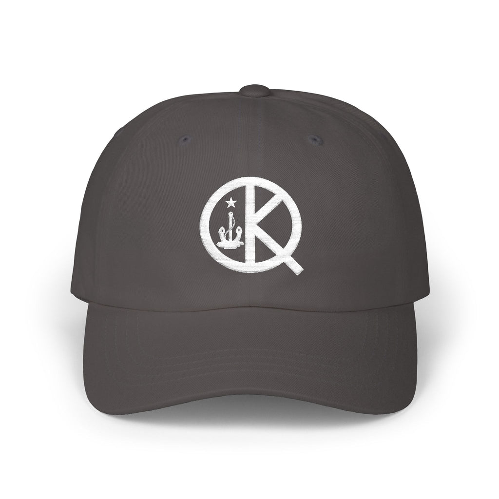 Quincy QK Classic Dad Cap White Logo