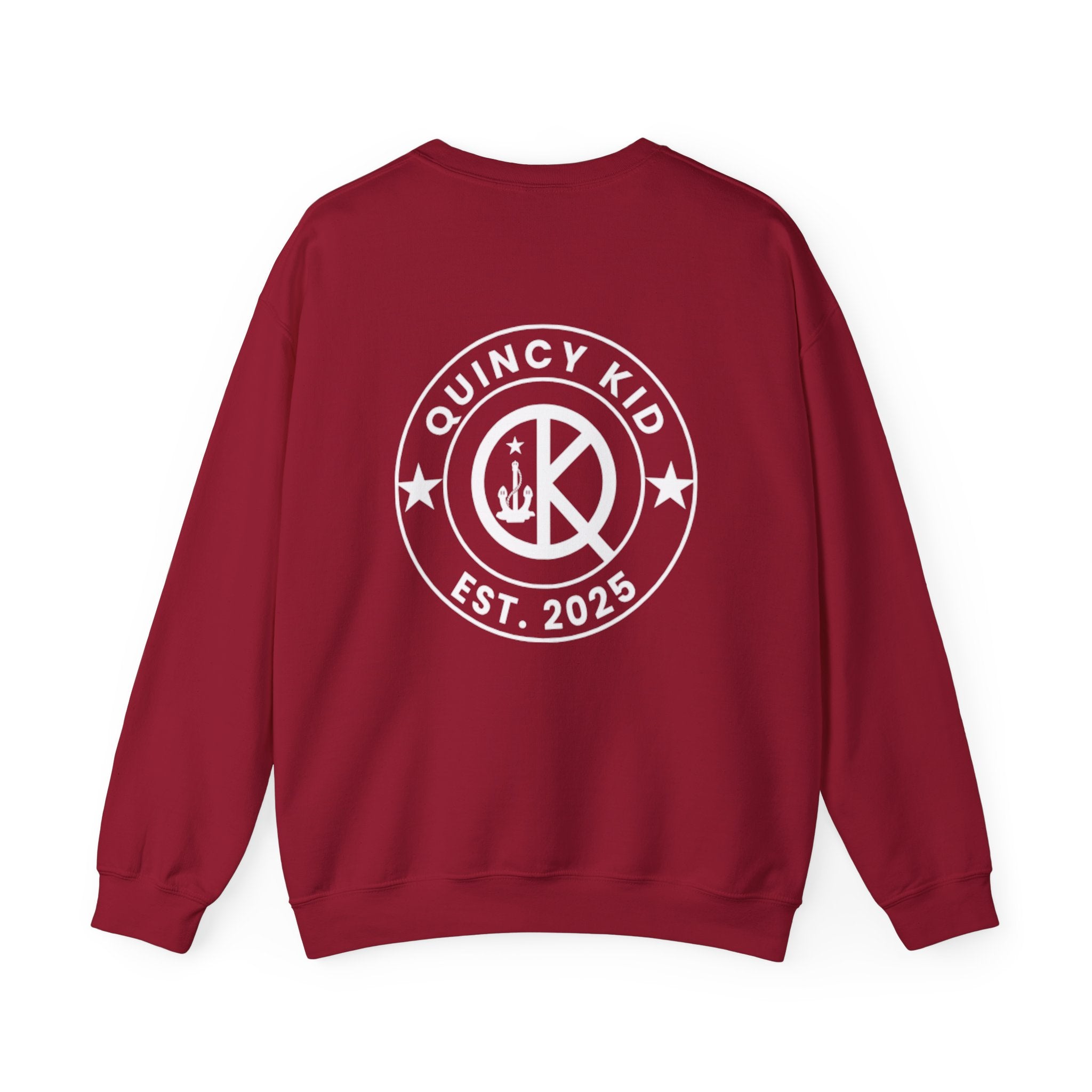 Quincy Kid Crewneck Sweatshirt With White Emblem