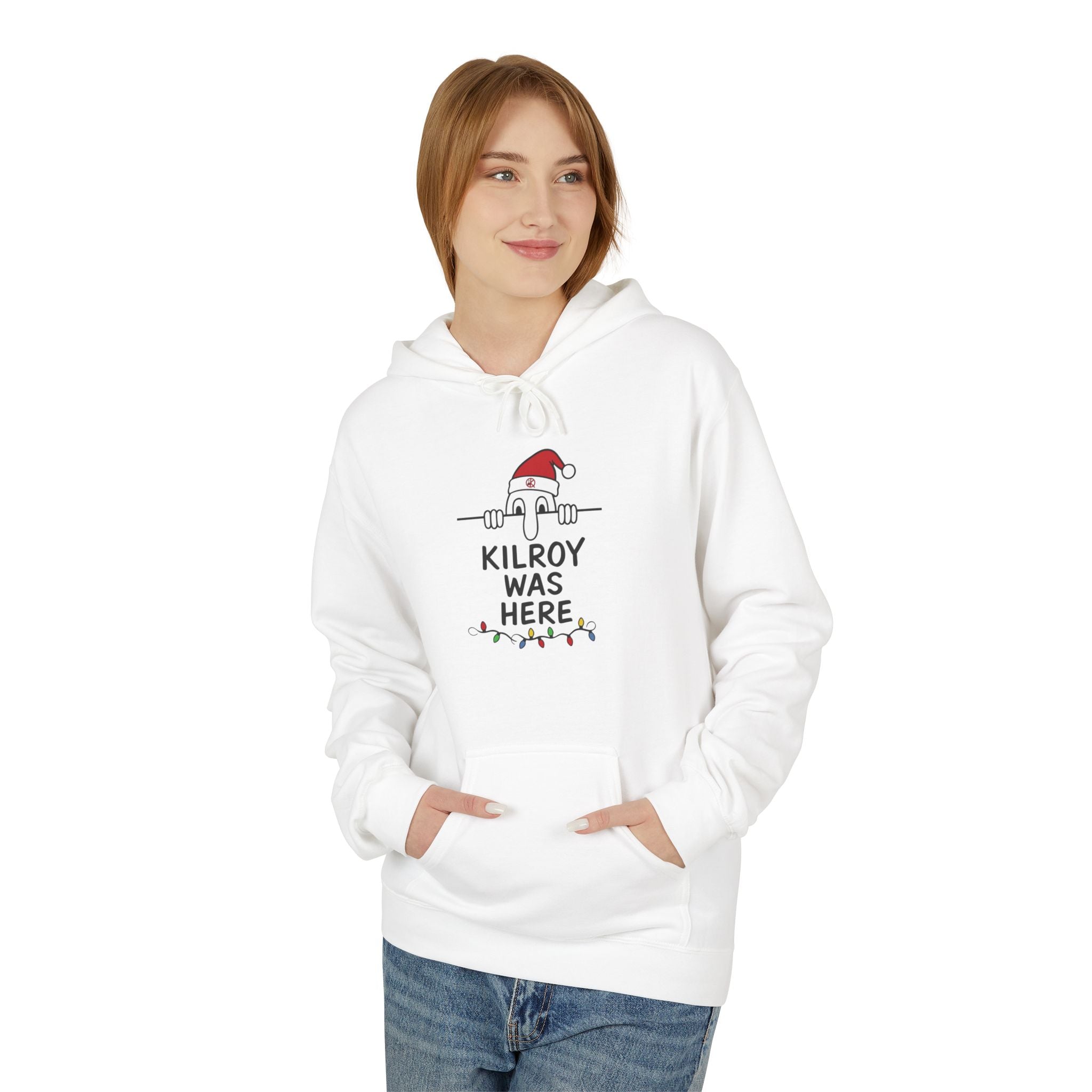 Kilroy Was Here Softstyle Holiday Hoodie- Front