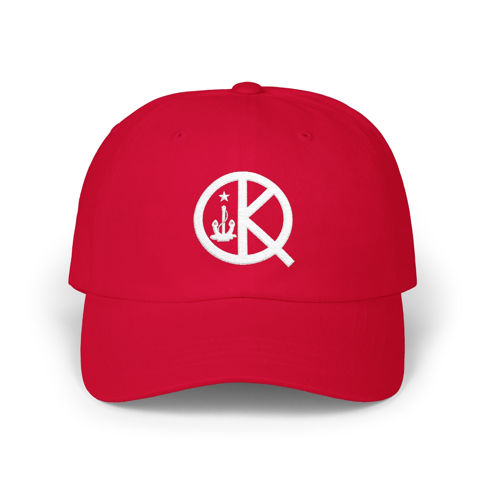 Quincy QK Classic Dad Cap White Logo