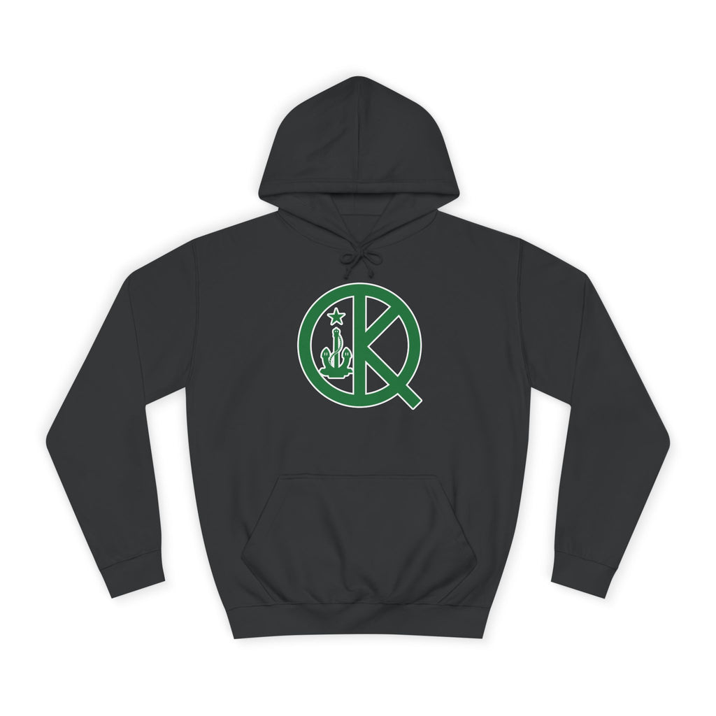 Quincy Kid- Front Celtic Green Logo Hoodie