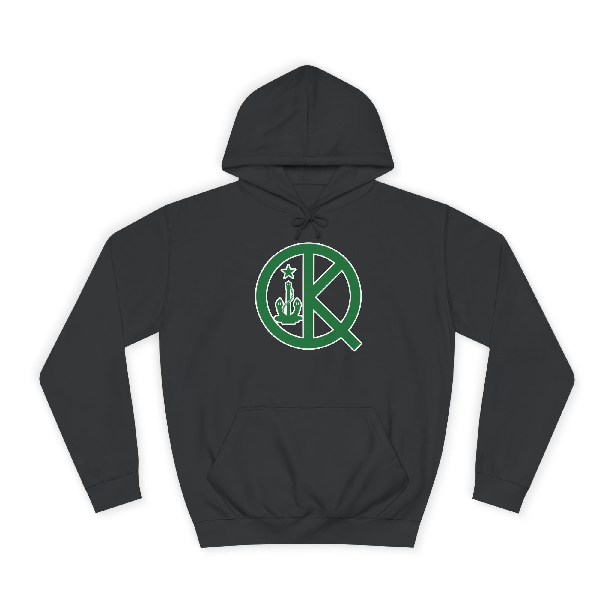 Quincy Kid- Front Celtic Green Logo Hoodie
