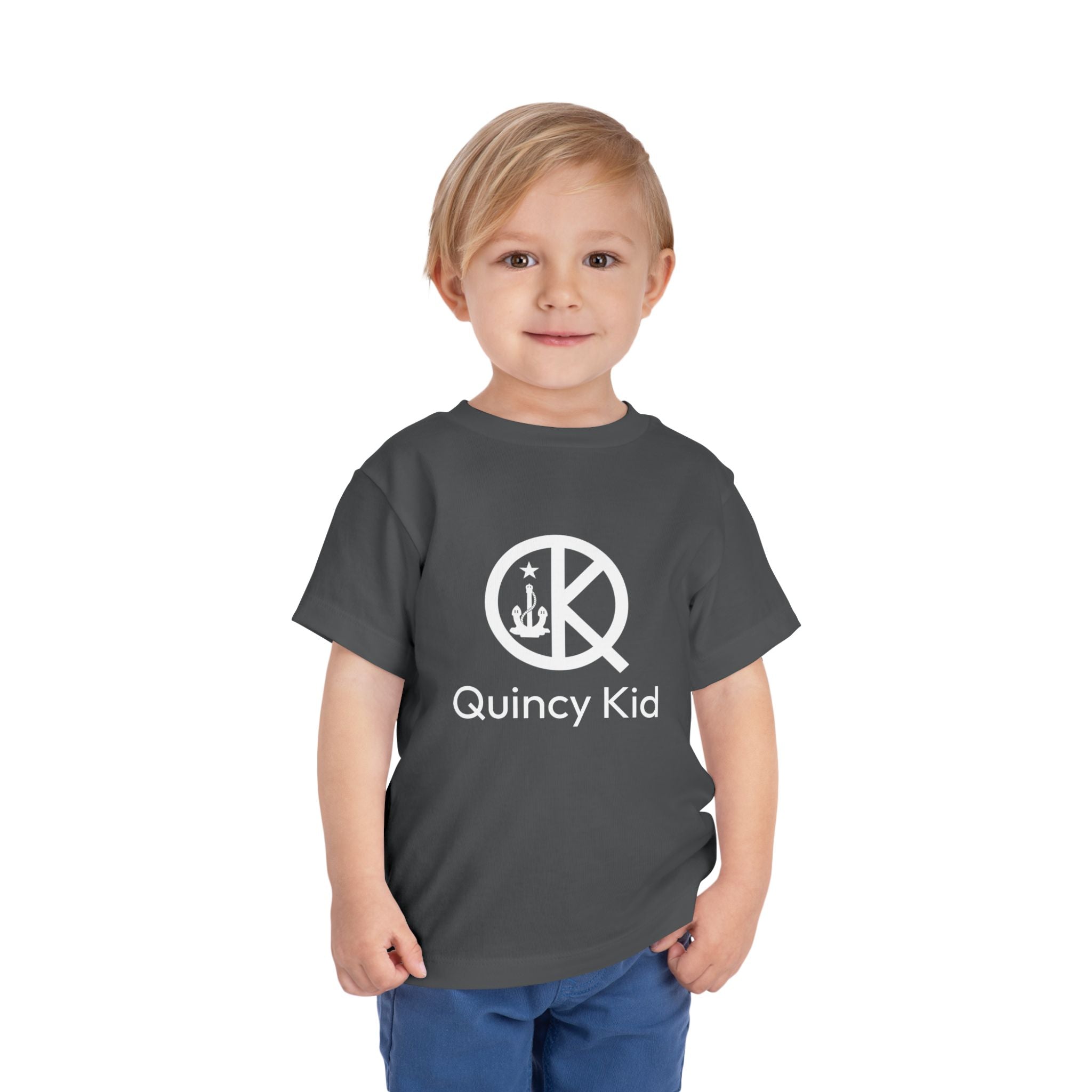 Quincy Kid Toddler T-shirt White Text