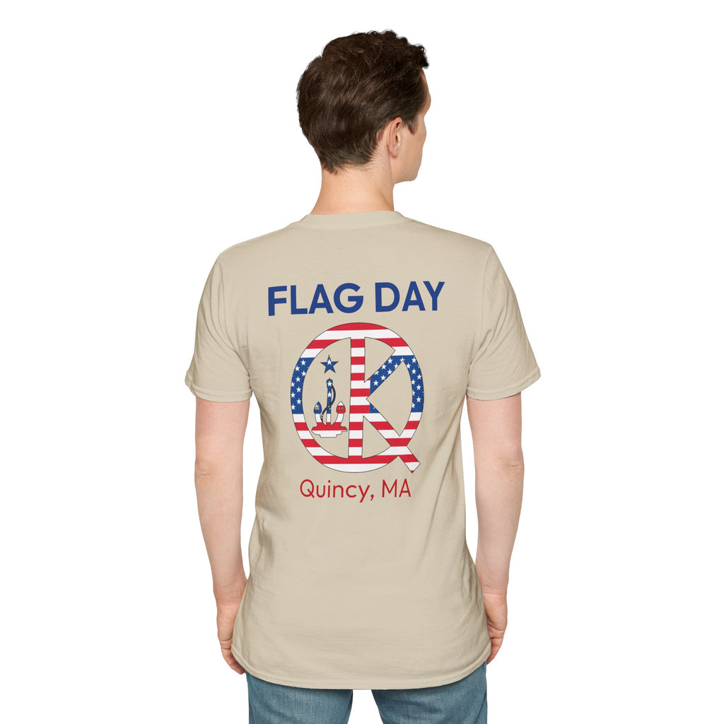 Quincy Kid Flag Logo- Flag Day T-Shirt