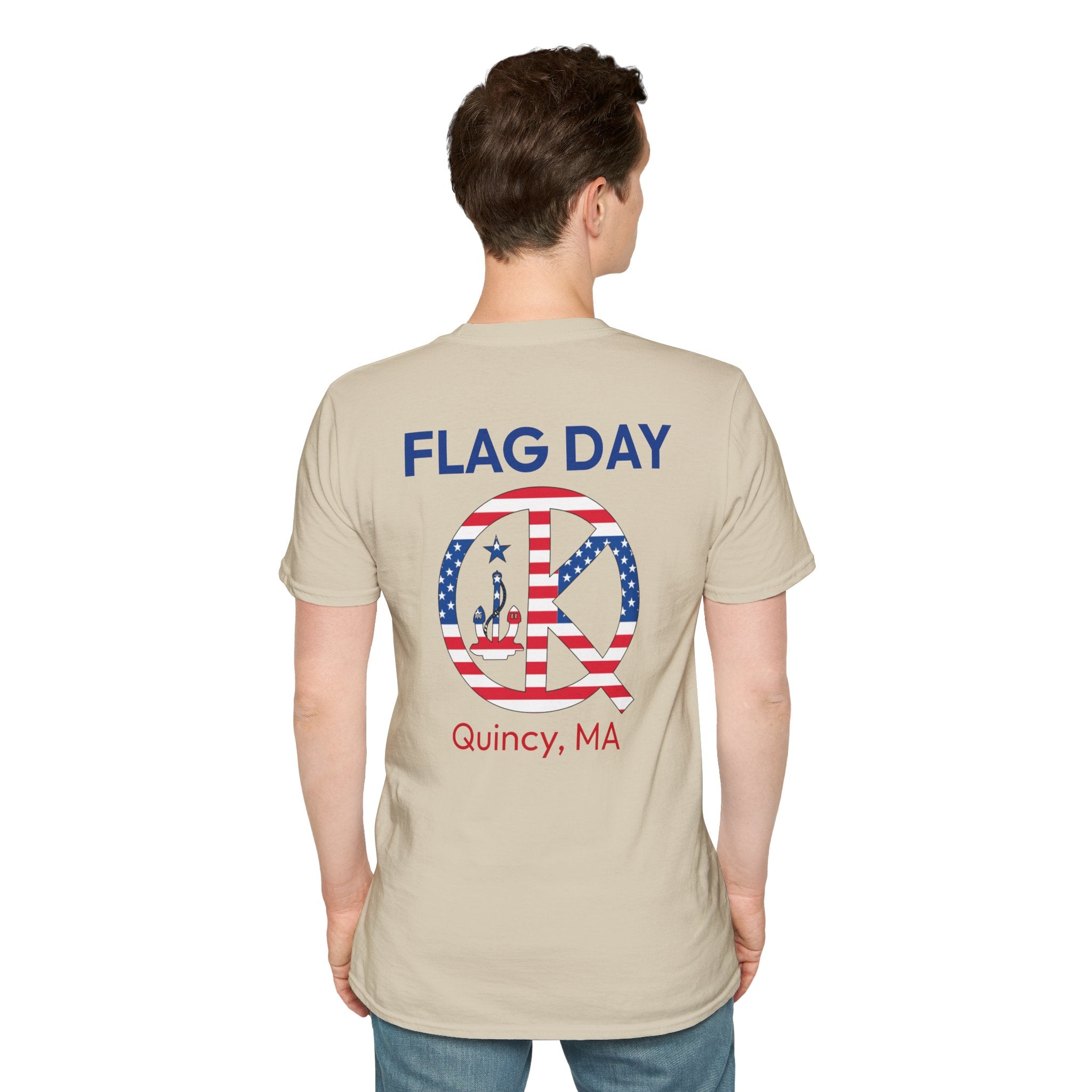 Quincy Kid Flag Logo- Flag Day T-Shirt