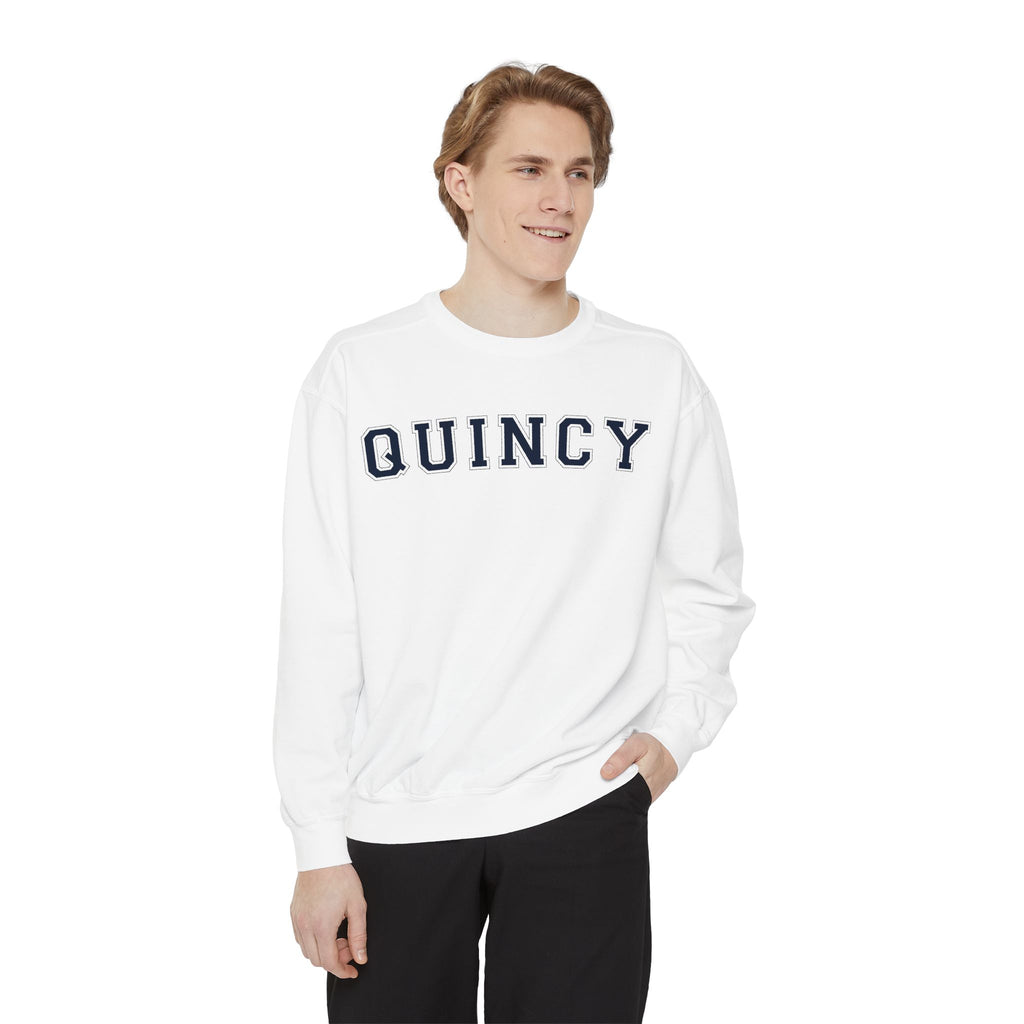 Quincy Sweatshirt Navy Text