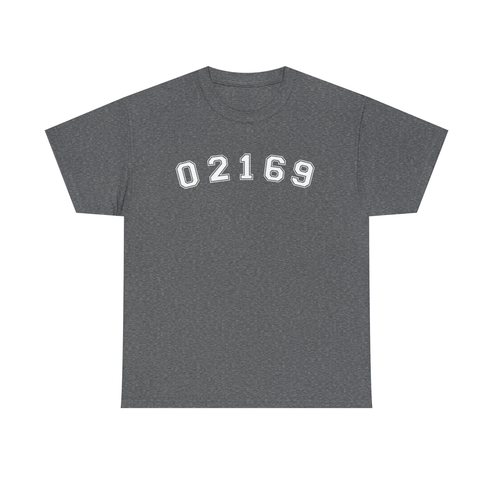 02169- Quincy Zip Code T-shirt White Text