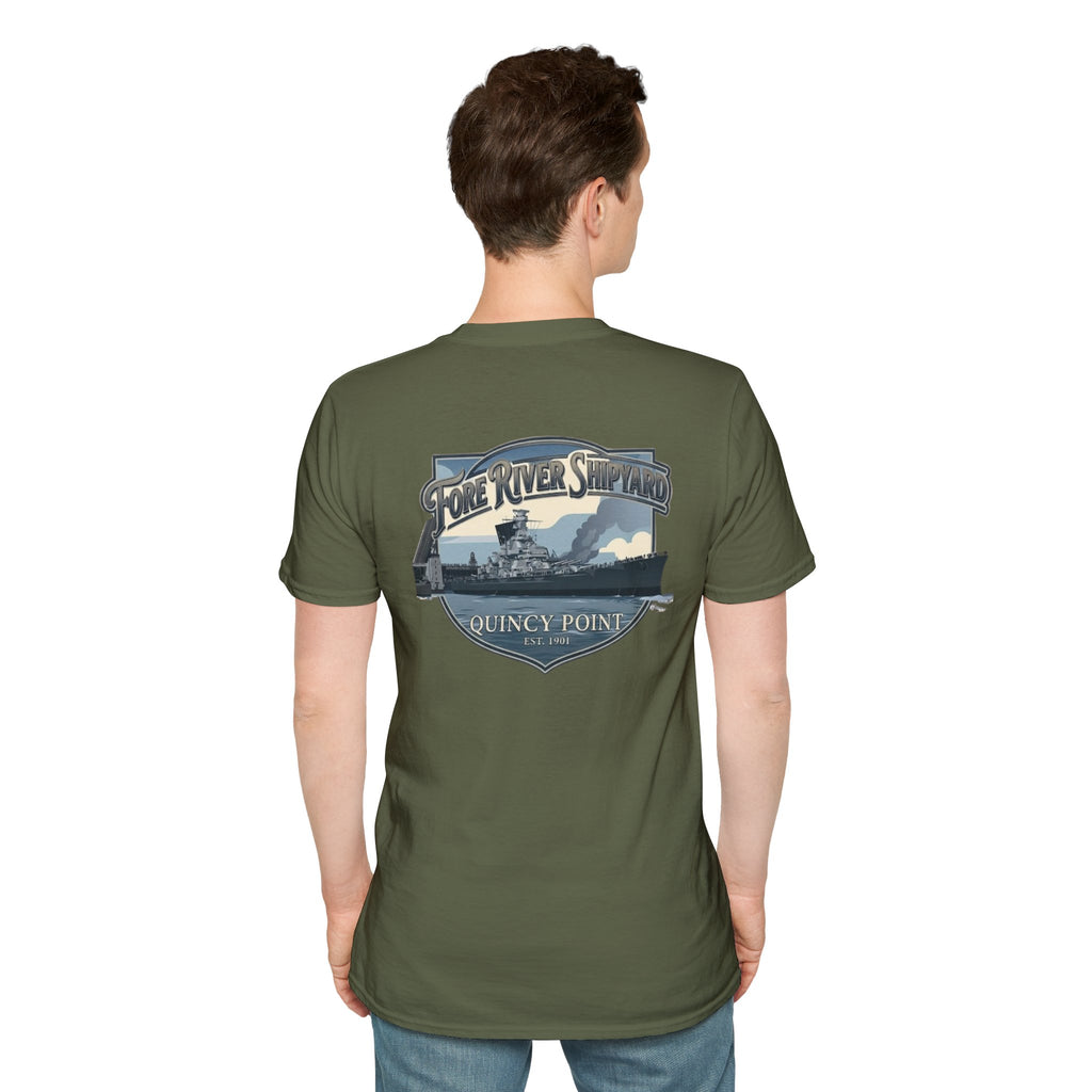 USS Massachusetts Fore River Shipyard T-Shirt