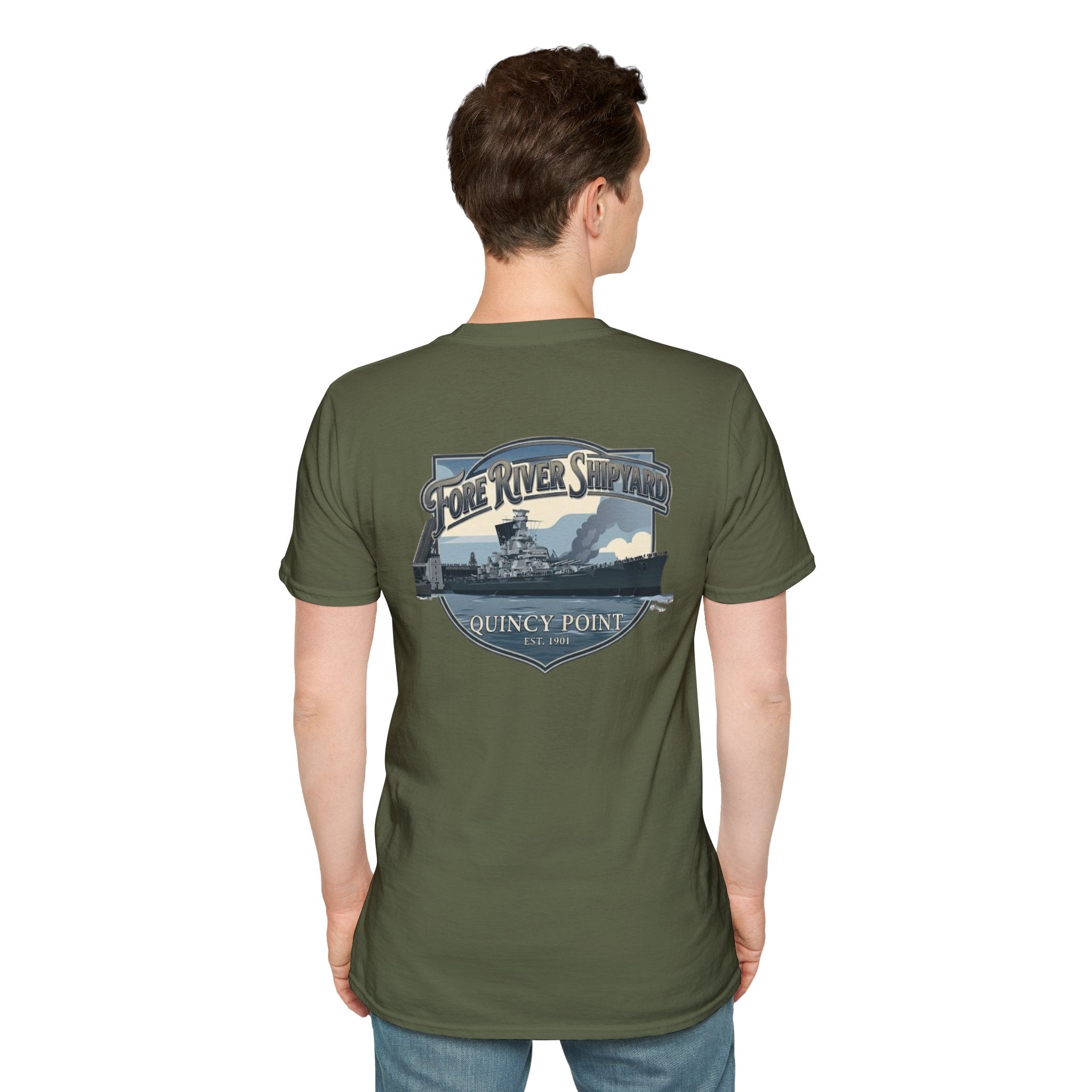 USS Massachusetts Fore River Shipyard T-Shirt