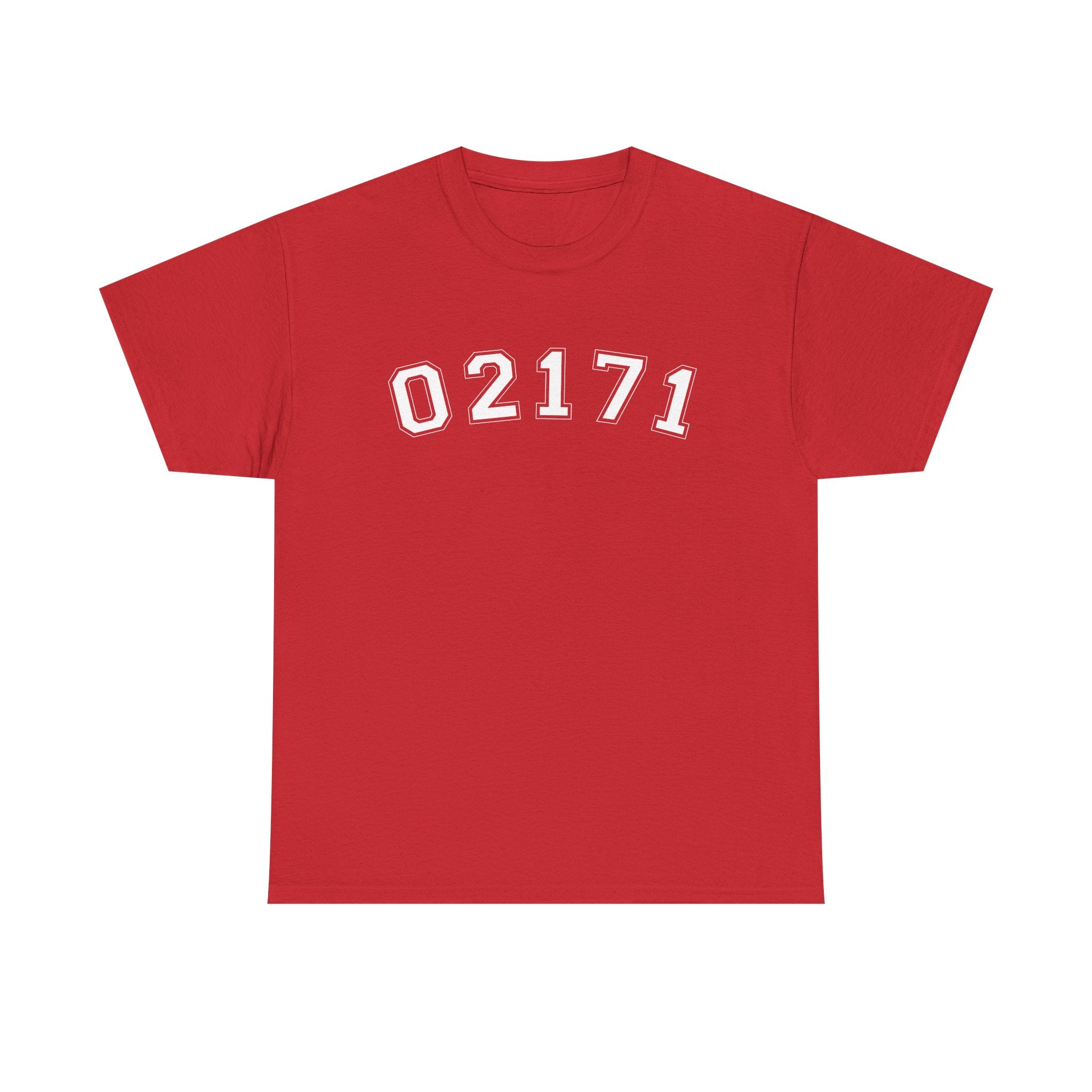 02171- Quincy Zip Code T-shirt White Text