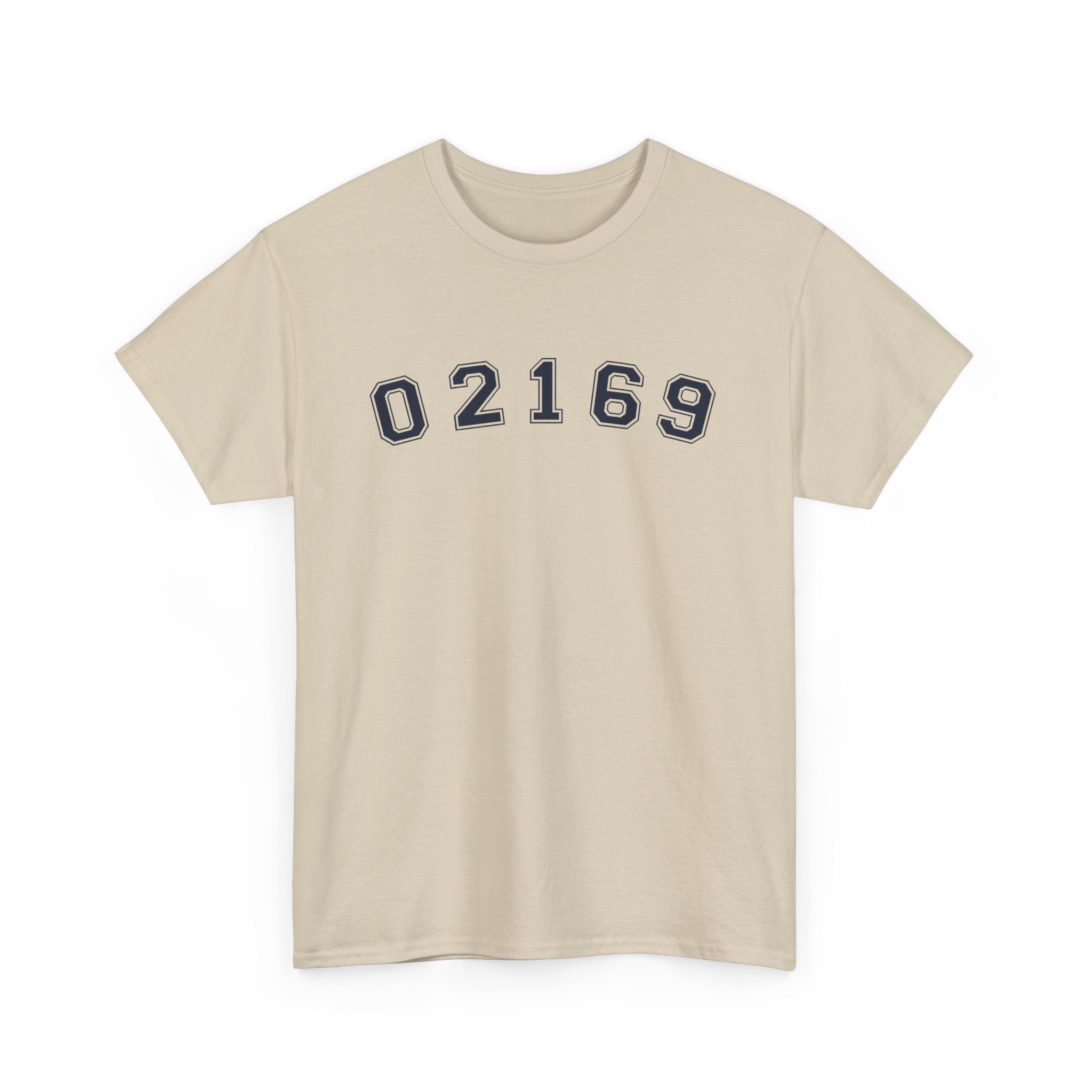 02169-Quincy Zip Code T-shirt Navy Text
