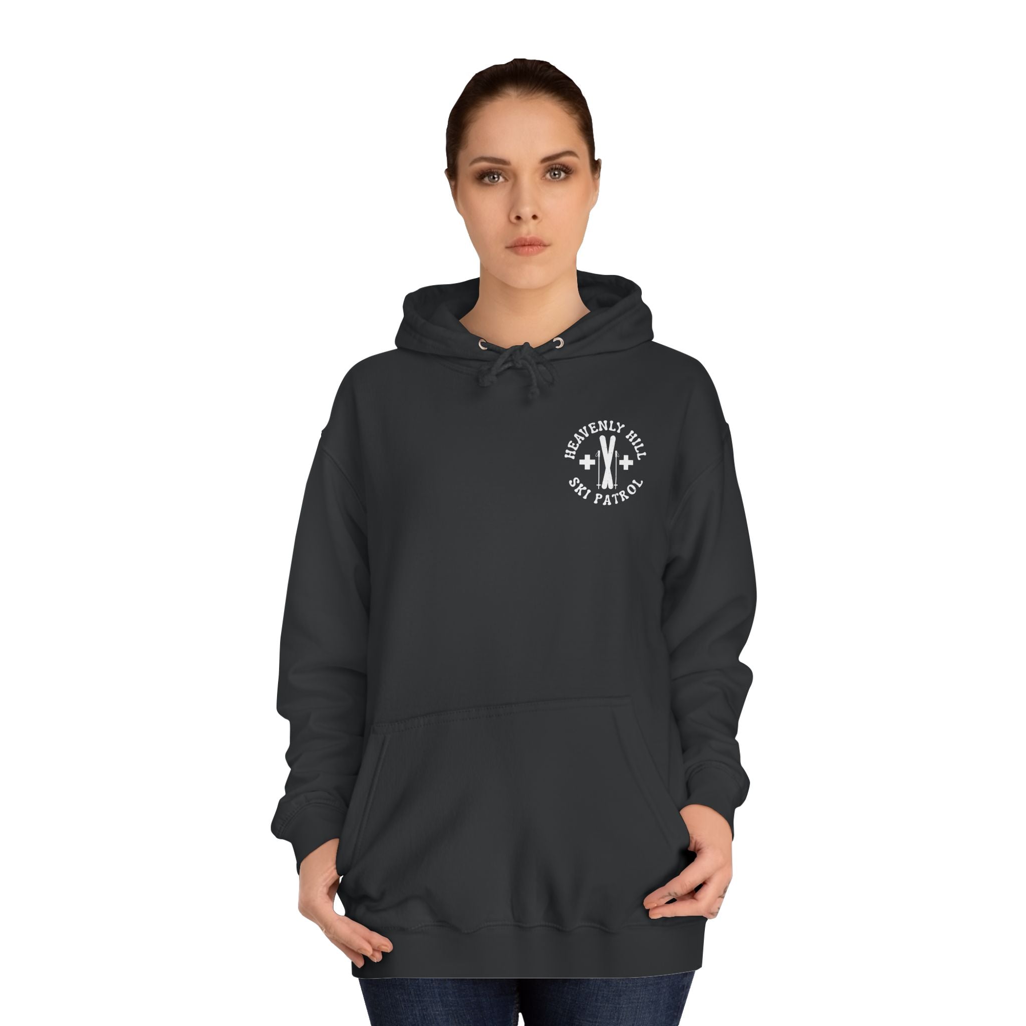 Distressed Heavenly Hill Ski Patrol Hoodie