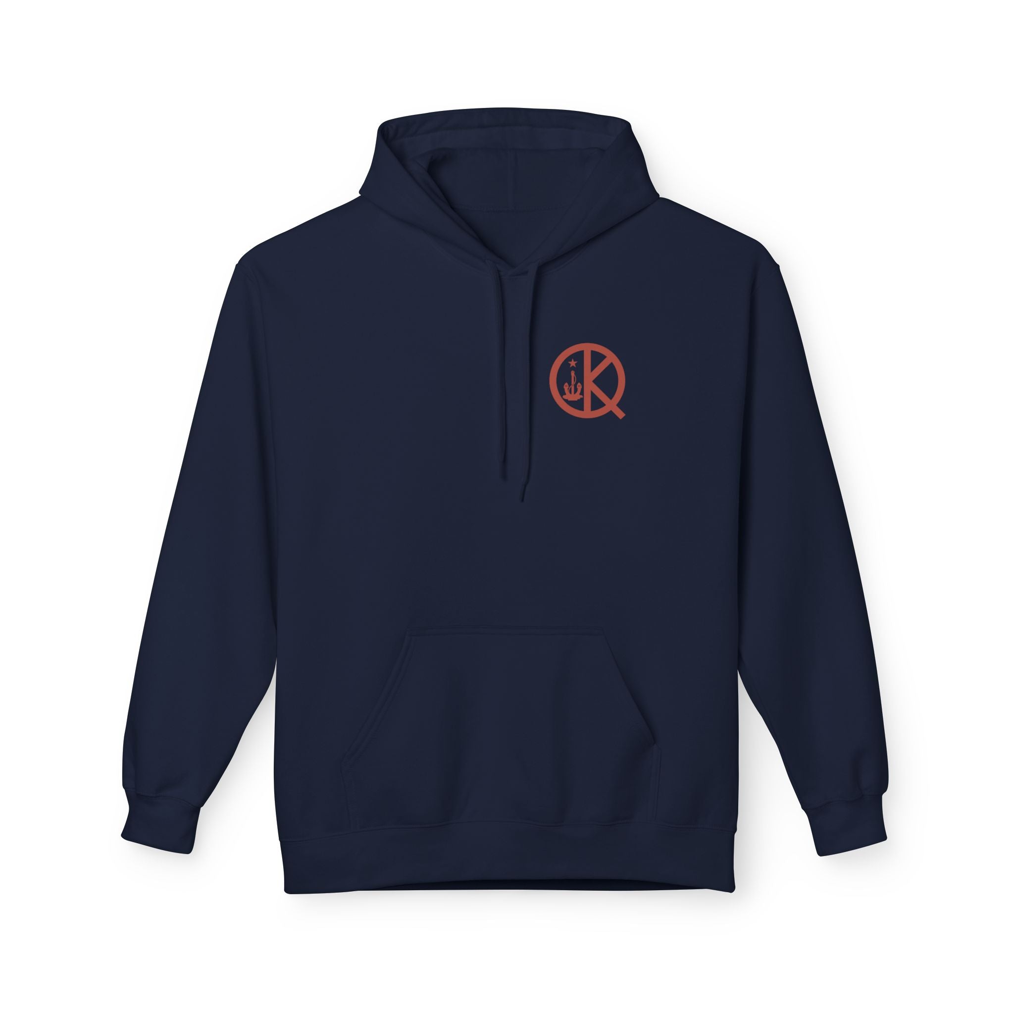 Quincy Distance Sign Softstyle Hoodie- Maroon Logo