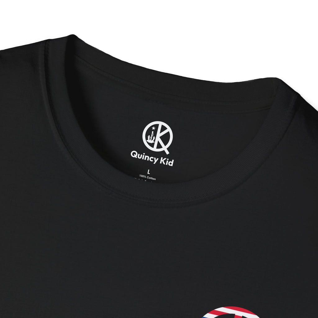 Quincy Kid Flag Logo- Flag Day T-Shirt