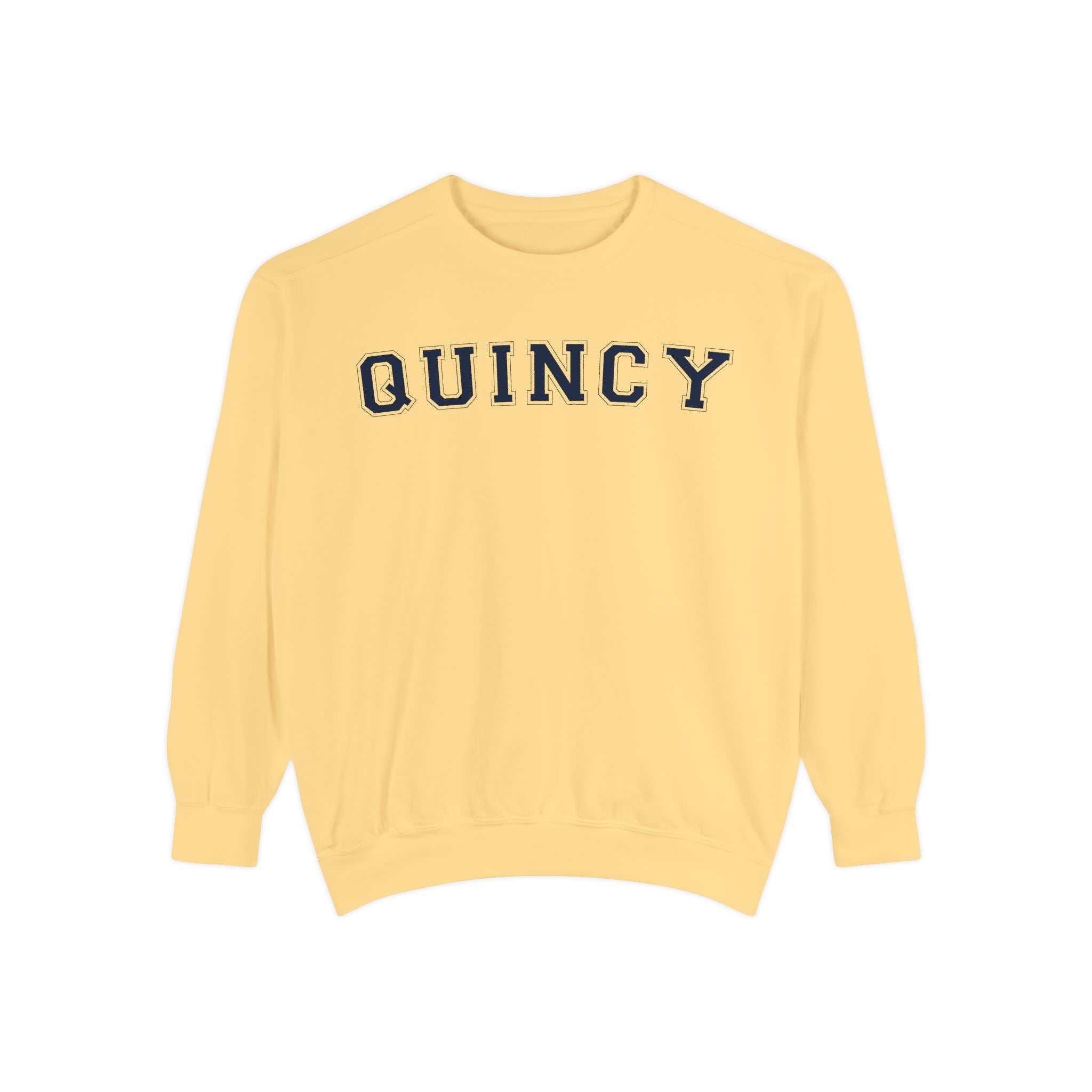 Quincy Sweatshirt Navy Text