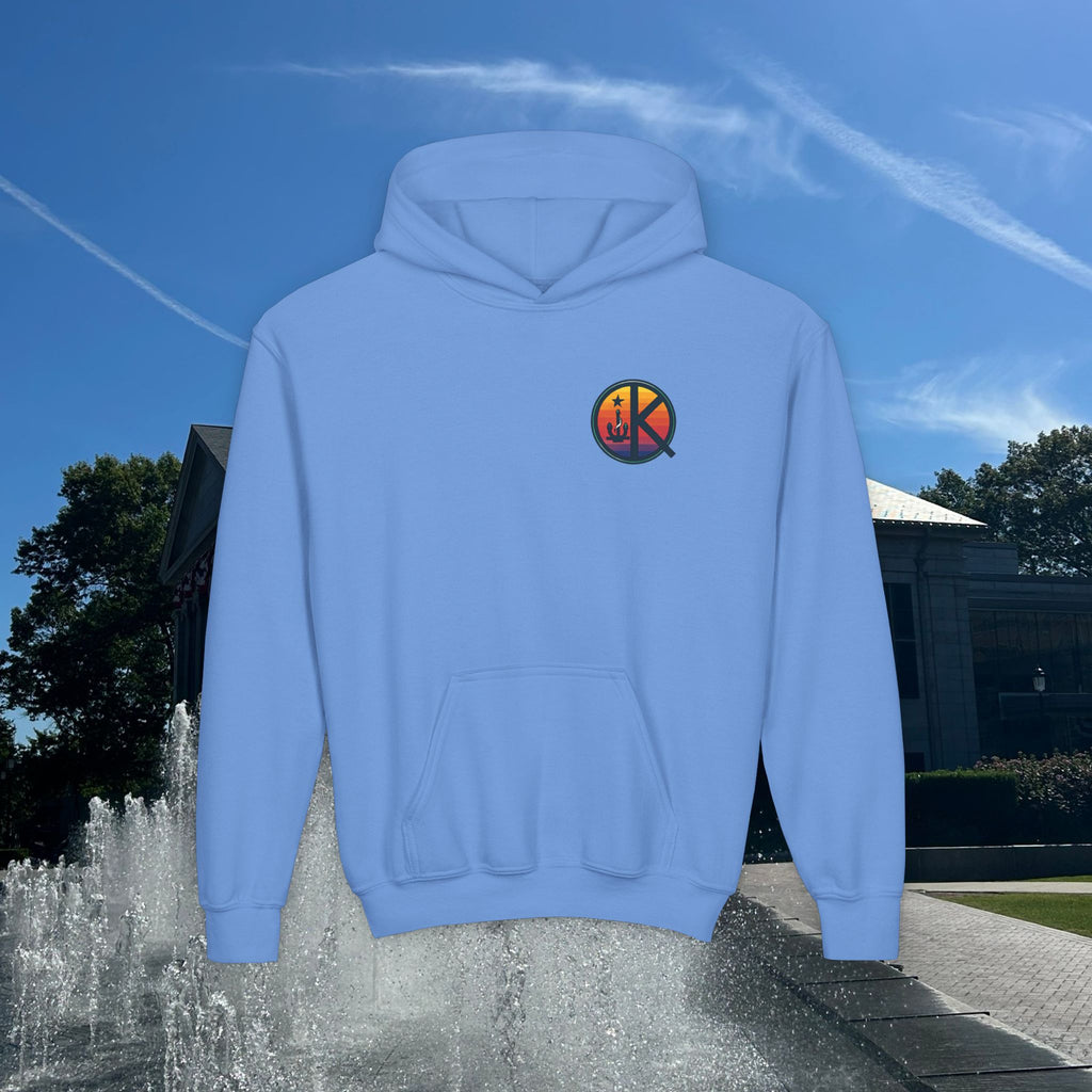 Ski Heavenly Hill Youth Softstyle Hoodie- QK Logo