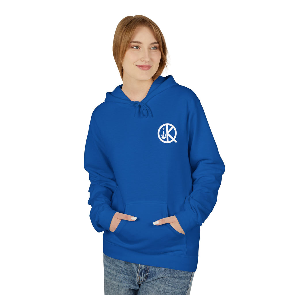 Quincy- Blue and White Hoodie Softstyle Hoodie