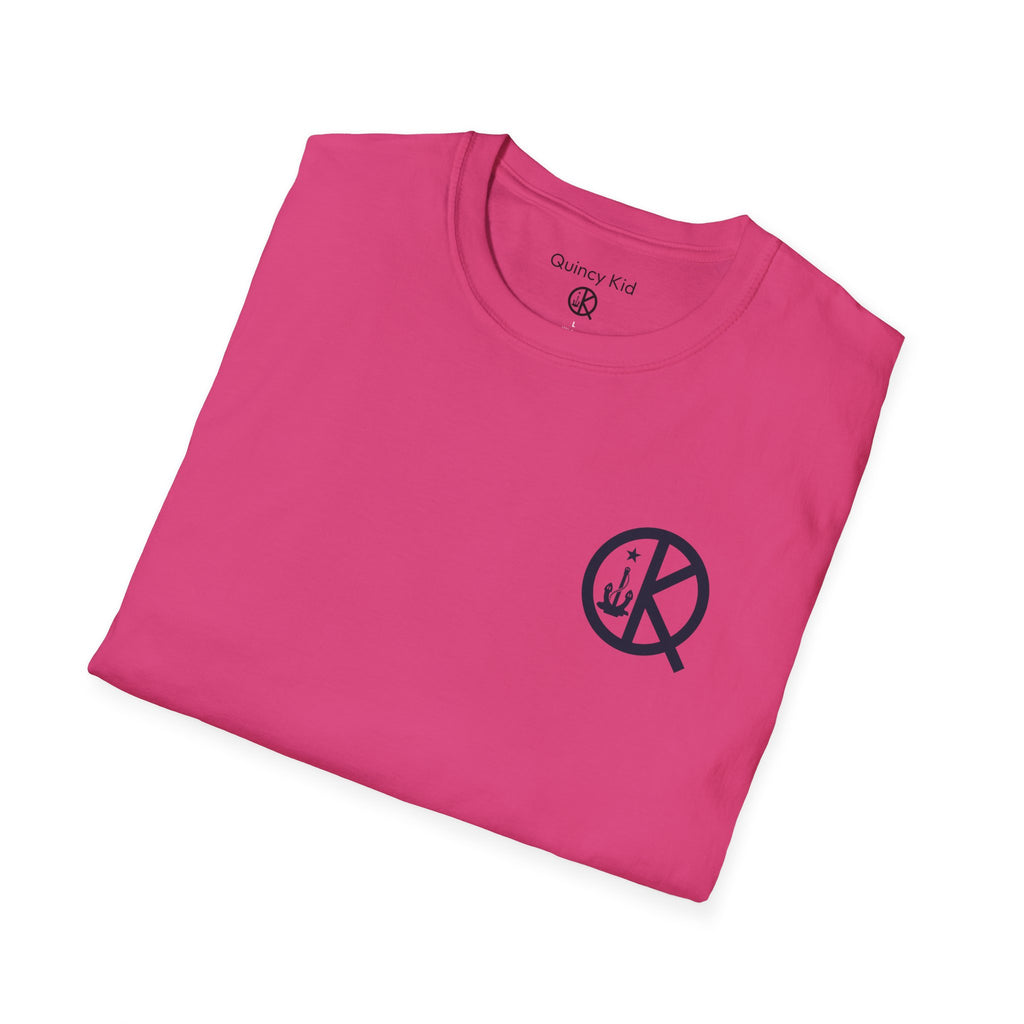 Quincy Kid Emblem T-Shirt- Navy