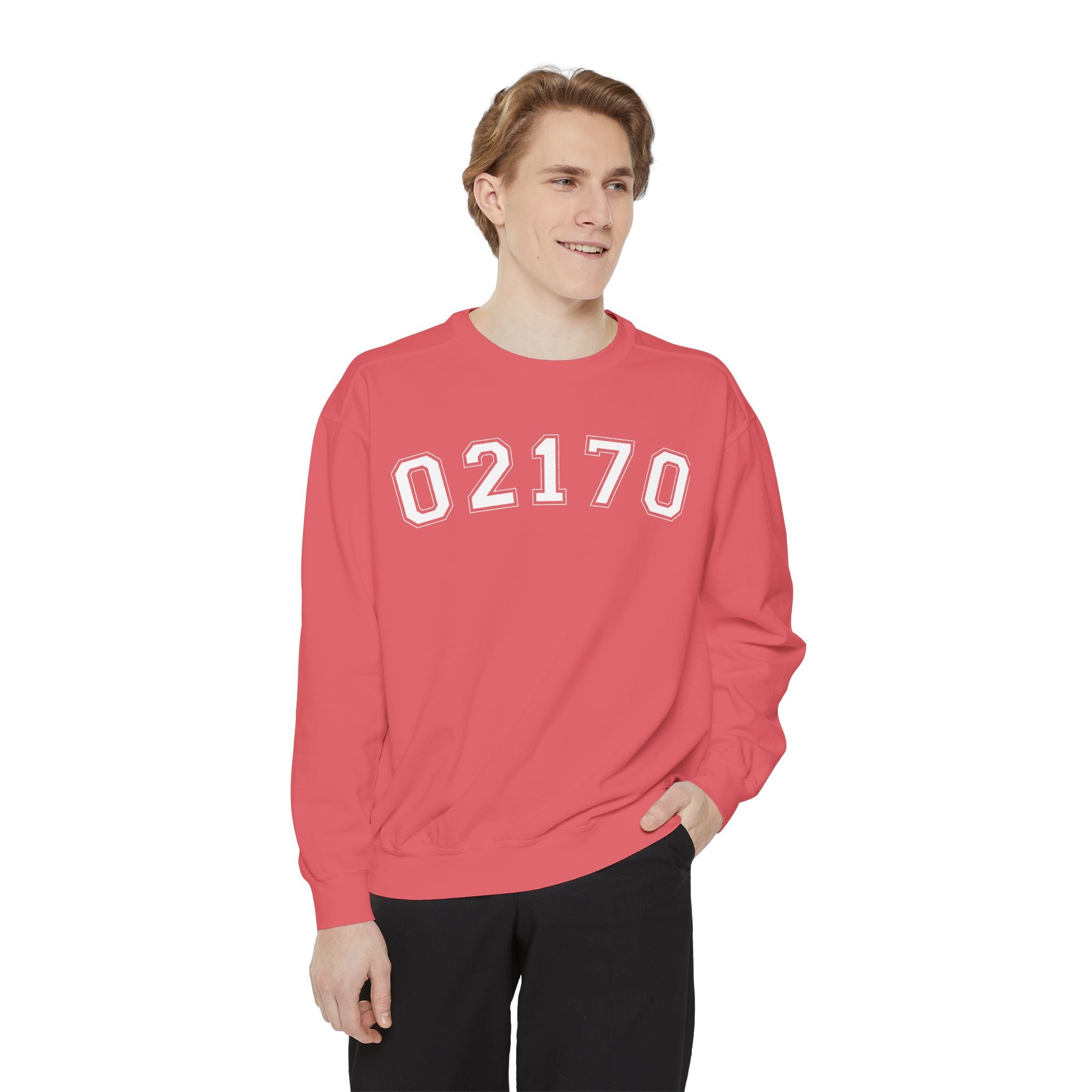 02170- Quincy Zip Code Sweatshirt White Text
