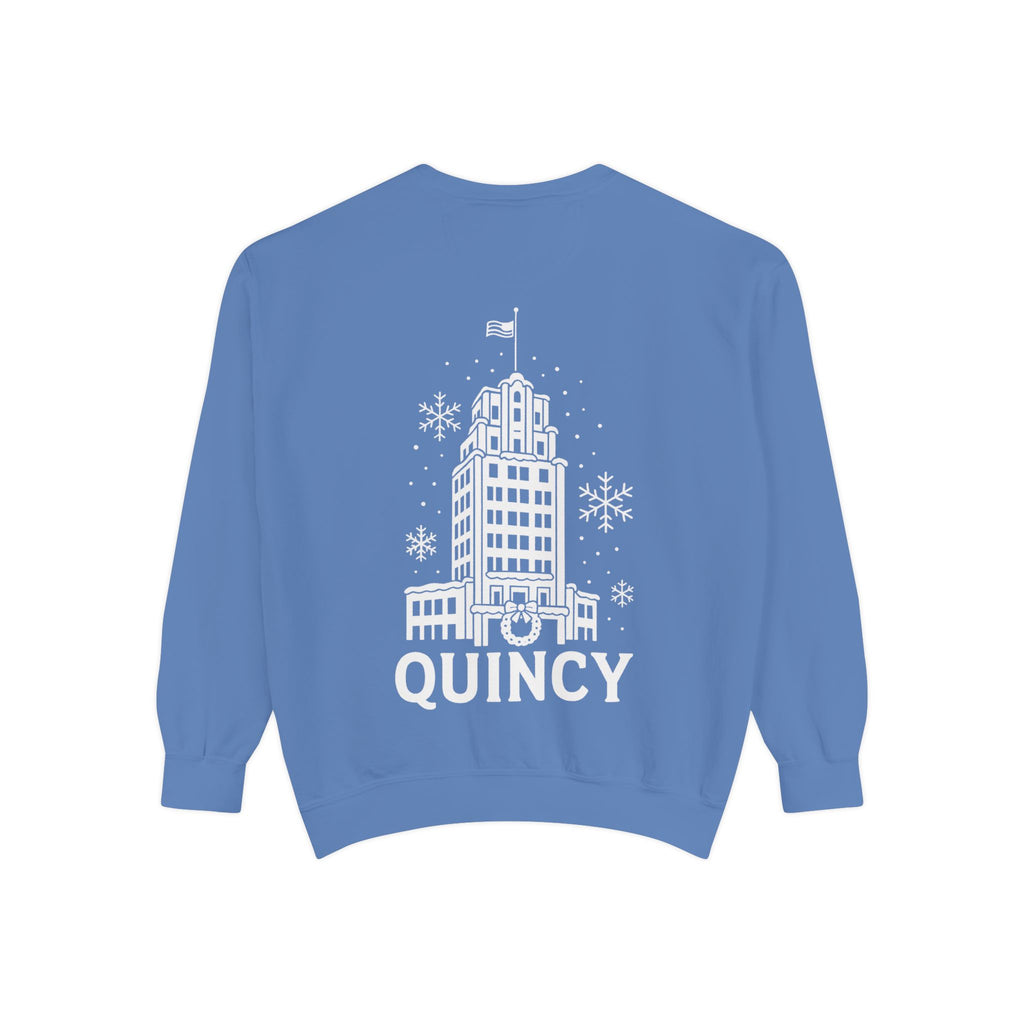 Quincy Center Holiday Sweatshirt- Back
