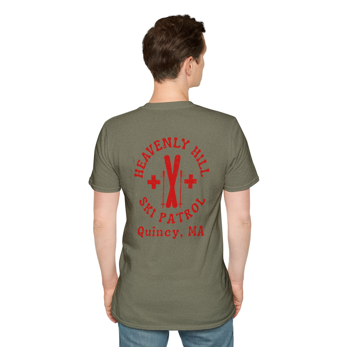 Distressed Heavenly Hill Ski Patrol T-shirt
